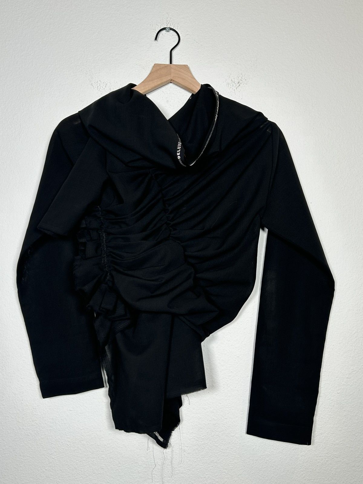 Comme des Garcons SS2006 Selvedge Drape Wool Pleated shirt Size US S / EU 44-46 / 1 - 5 Thumbnail