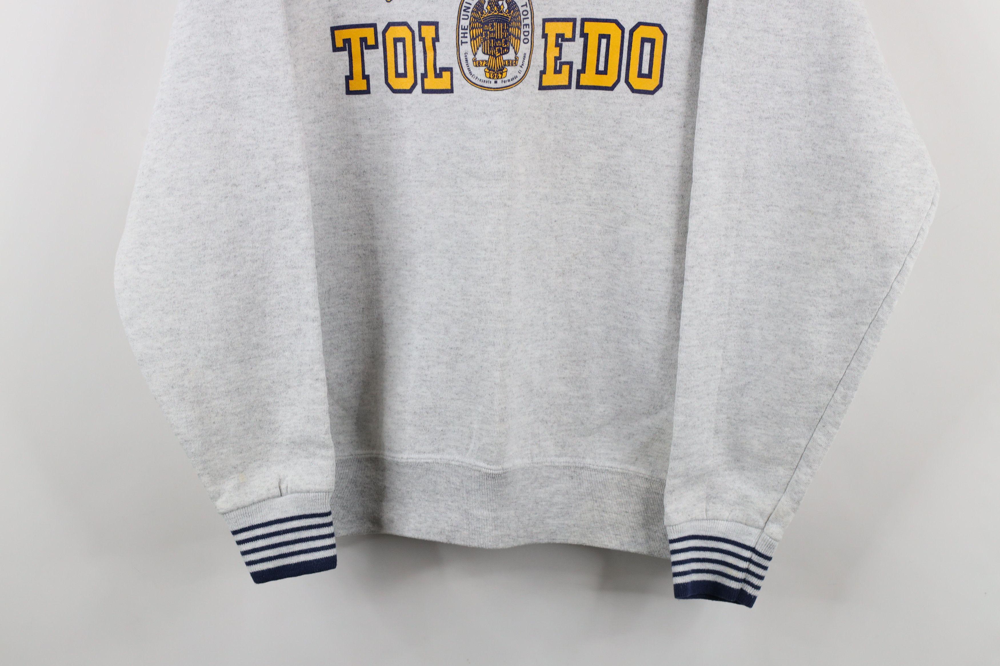 Vintage Vintage 90s Out University of Toledo Sweatshirt Gray USA Size US M / EU 48-50 / 2 - 3 Thumbnail