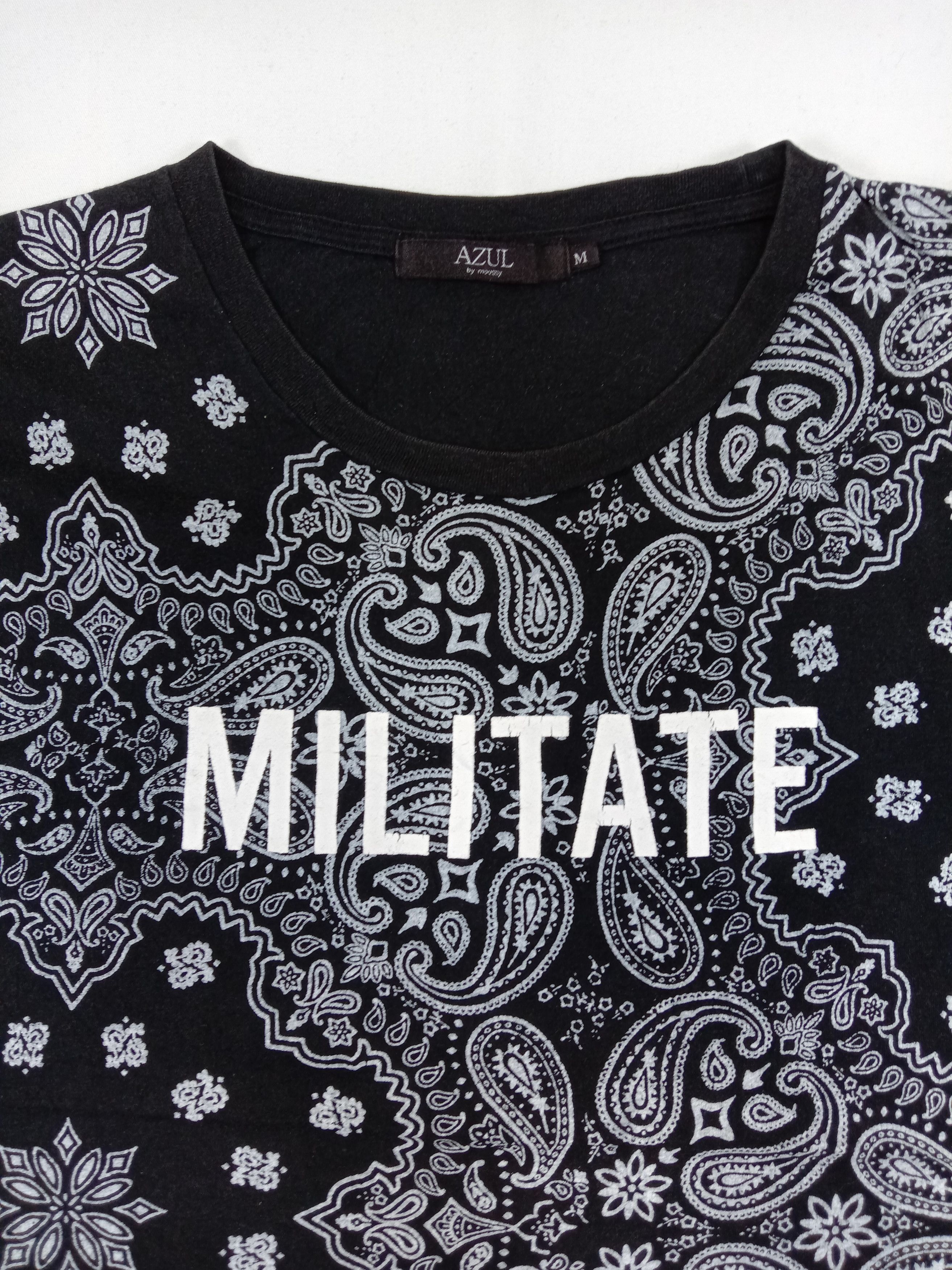 MOUSSY Azul By Moussy Bandana Printed Design T Shirt Size US L / EU 52-54 / 3 - 2 Thumbnail