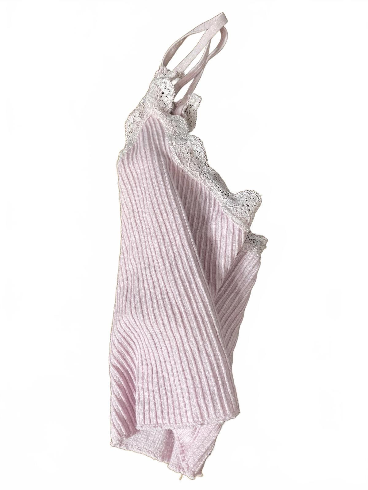 Other mi ami Lace Trim Cami Blouse Tank Top Women's Small Purple Size S / US 4 / IT 40 - 6 Thumbnail