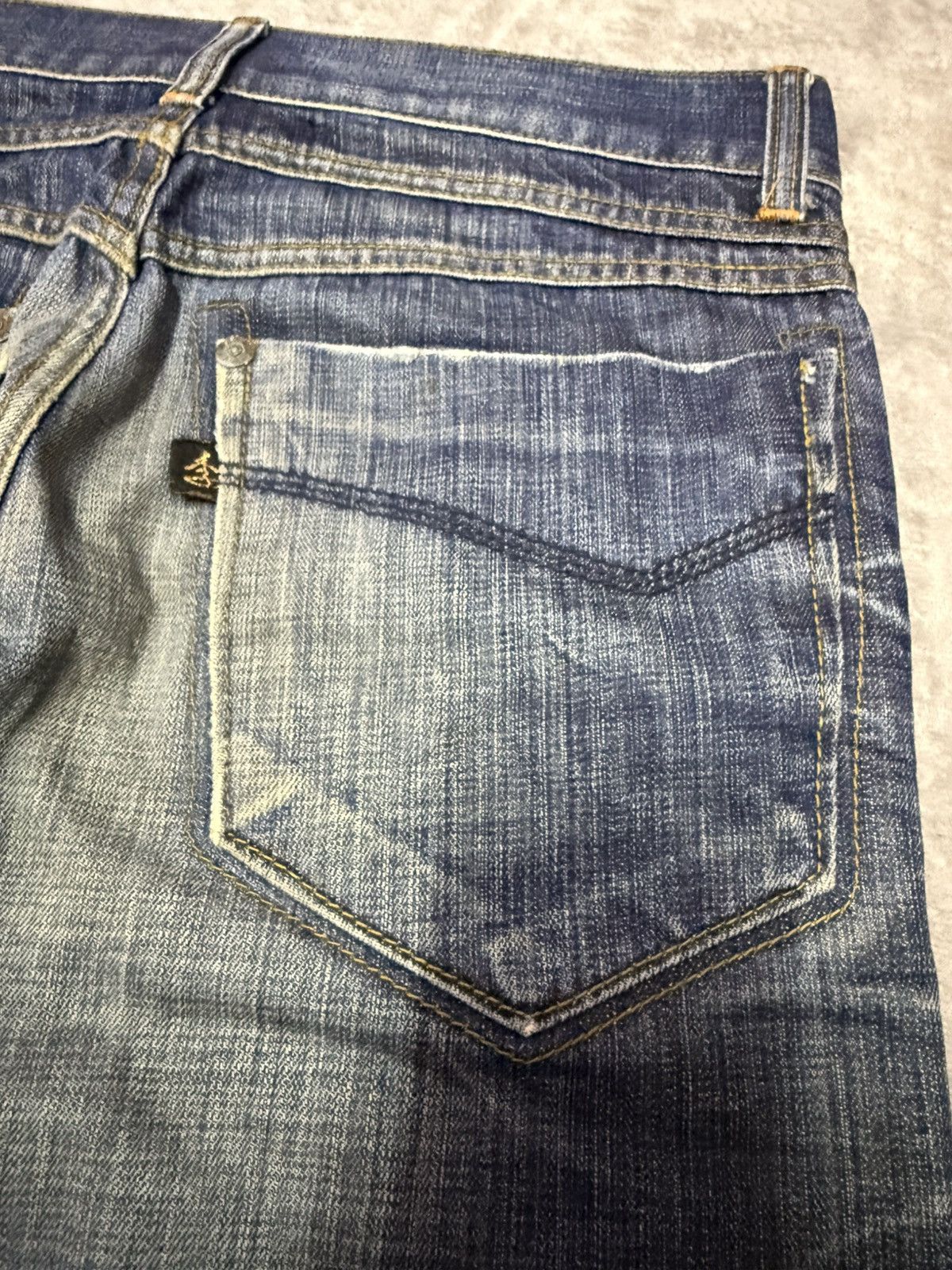 Hysteric Glamour × Japanese Brand Old Army Japan Studded Claw Mark Muddy Wide Leg Flared Jeans Size US 30 / EU 46 - 20 Thumbnail