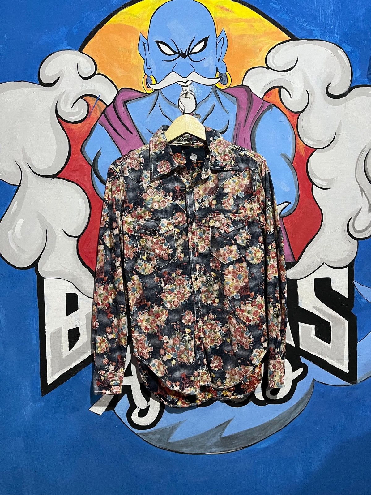 Japanese Brand × Vintage Rare vintage shirt japan motif sukajan Size US L / EU 52-54 / 3 - 1 Thumbnail
