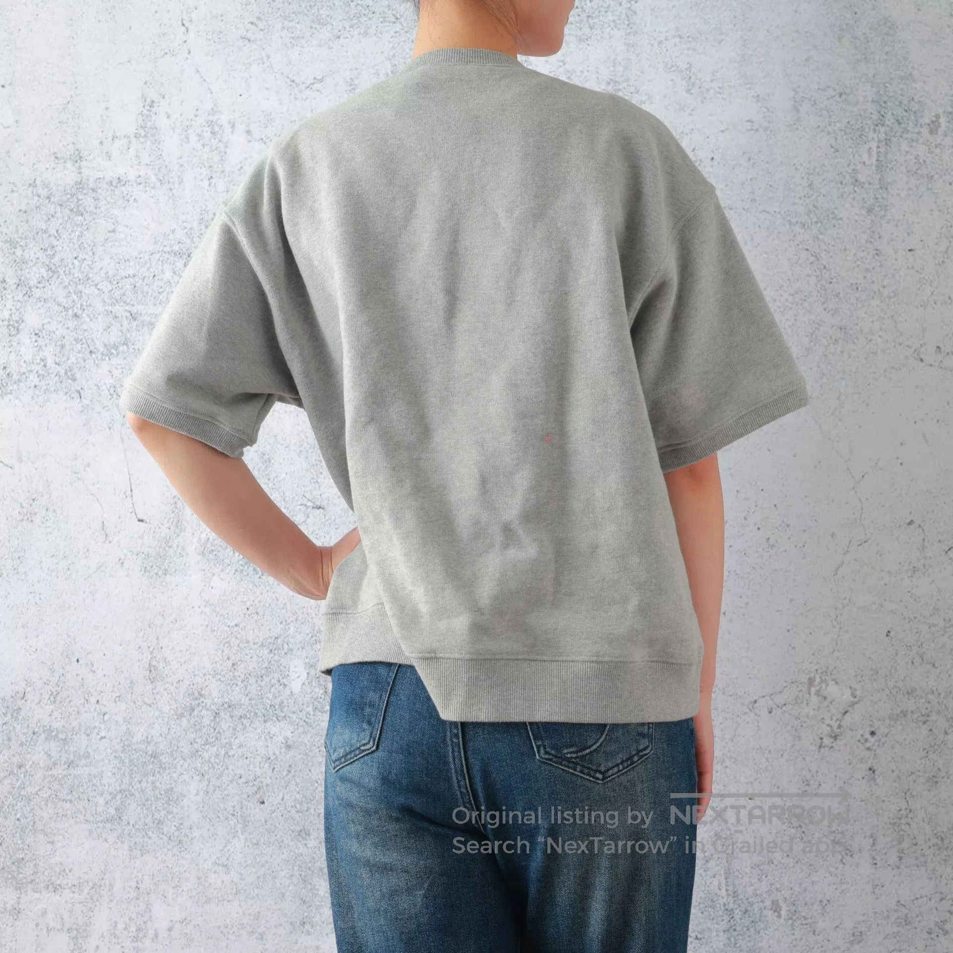 Other Miumiu Gray Cotton Rhinestone Crew Neck Tee. Size S / US 4 / IT 40 - 3 Thumbnail