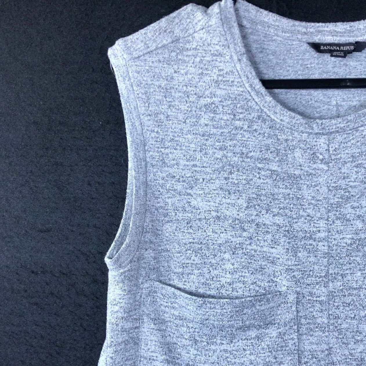 Banana Republic Banana Republic Womens Shirt Gray Threadsoft Sleeveless Crew Neck Stretch XS Size XS / US 0-2 / IT 36-38 - 4 Thumbnail