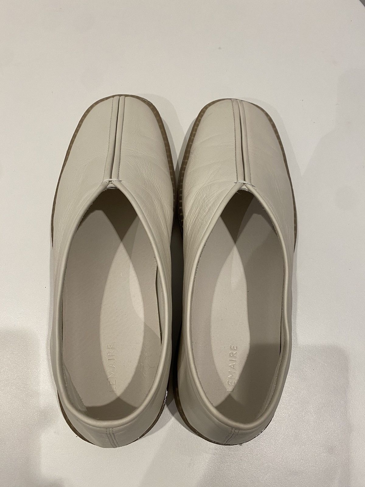 Lemaire LAMAIRE white piped slippers Size US 12 / EU 45 - 5 Thumbnail