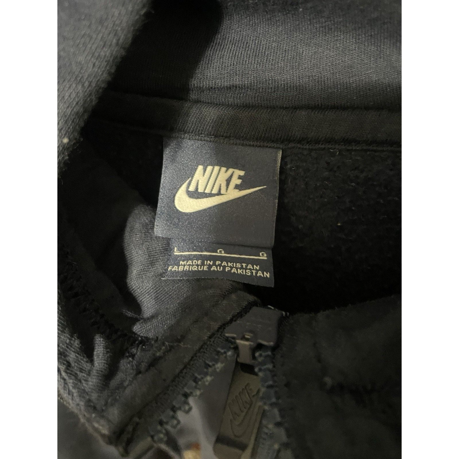 Nike Size L- Vintage Nike Hoodie Mens Navy Blue Quarter Zip Y2K Size US L / EU 52-54 / 3 - 3 Thumbnail