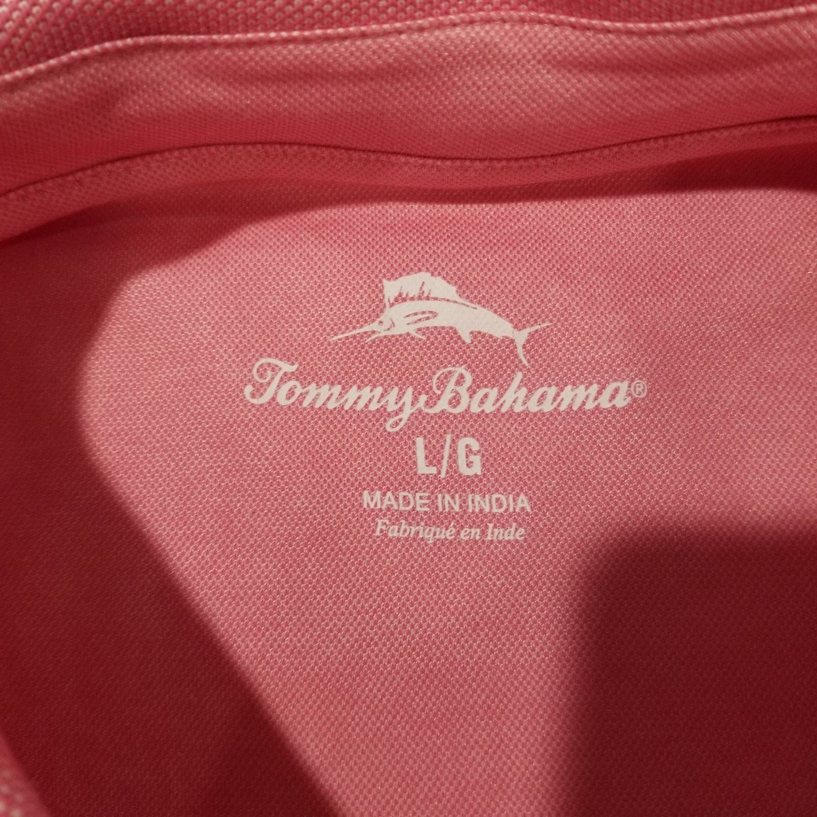 Tommy Bahama Tommy Bahama Polo Mens Large Golf Shirt Short Sleeve Pink Size US L / EU 52-54 / 3 - 4 Thumbnail