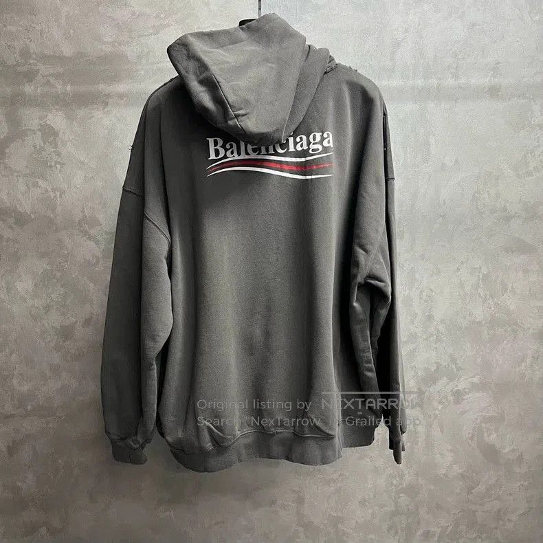 Balenciaga Balenciaga Gray Coke Print Hoodie. Size US L / EU 52-54 / 3 - 2 Thumbnail
