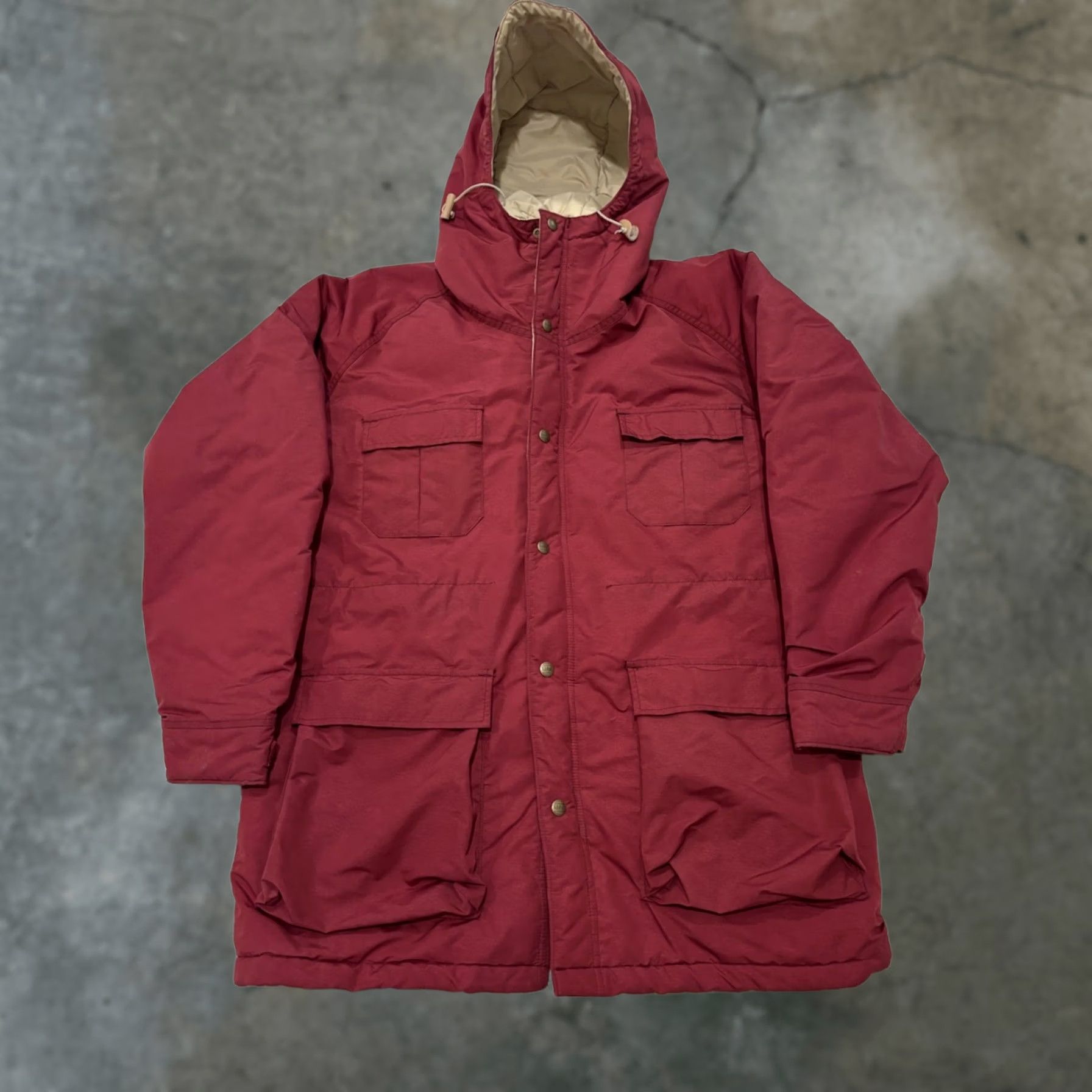 Prada × Vintage 2000s Prada sport mens down coat jacket red tab 