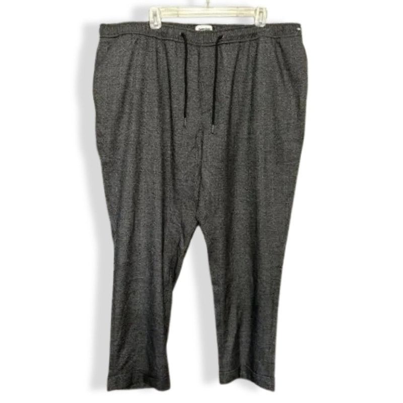 Other Open Edit Houndstooth Crop Pants Black Gray Men's 2XL NWT Size US 42 / EU 58 - 2 Thumbnail