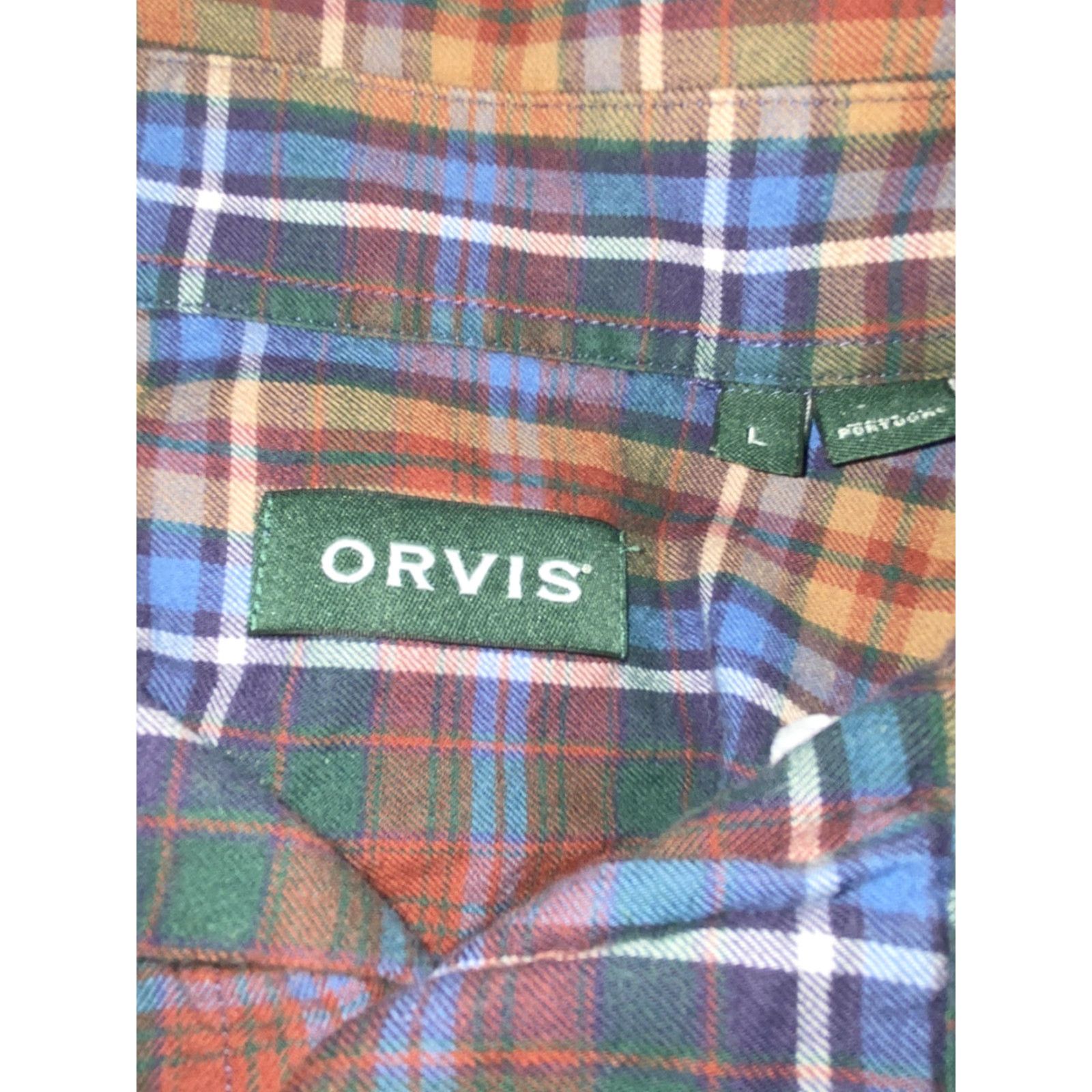 Orvis Orvis Mens Button Down Long Sleeve Plaid Shirt Sz L Multicolor Casual Shirt Mens L Size US L / EU 52-54 / 3 - 4 Thumbnail