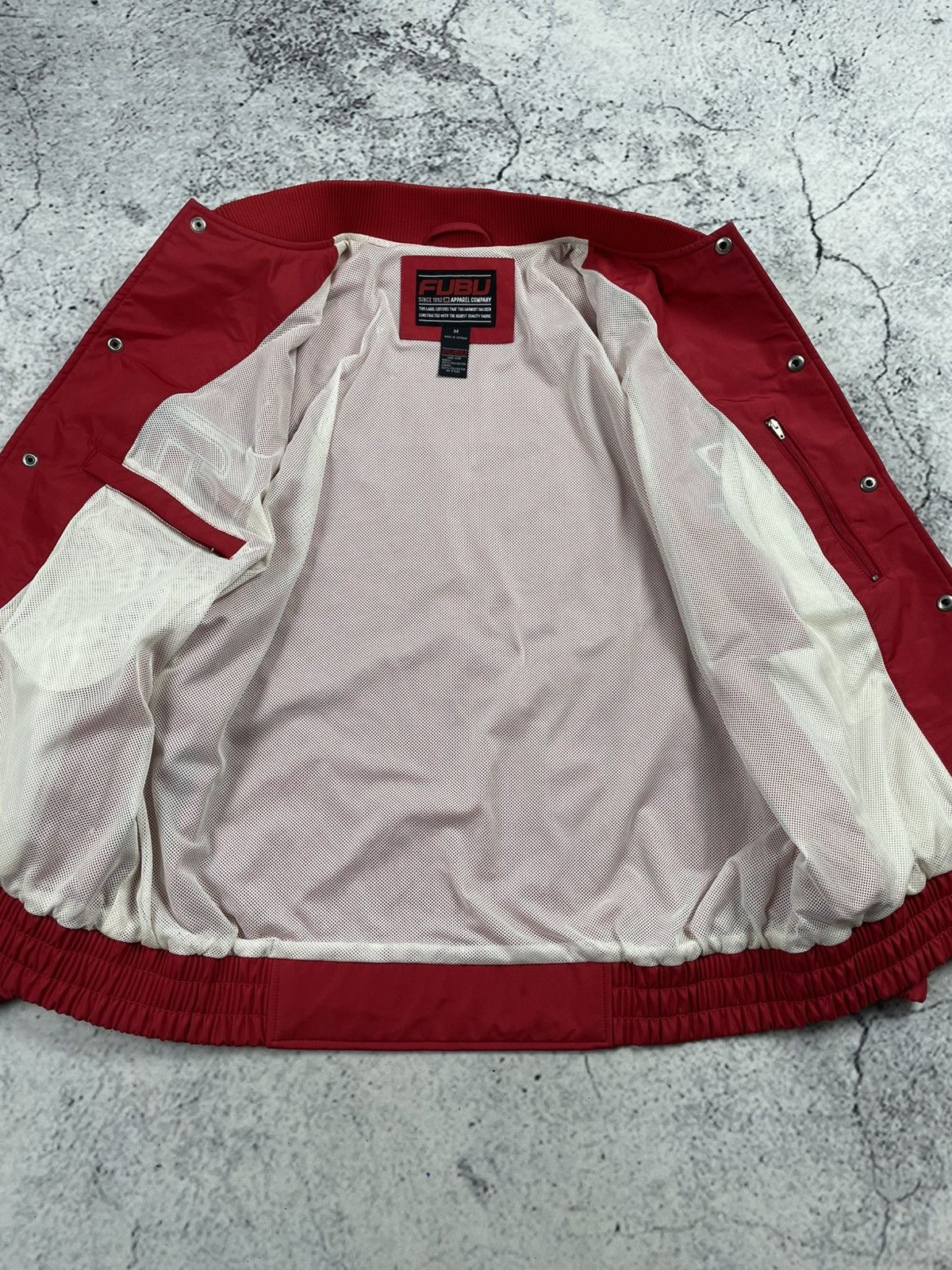 Fubu FUBU M Red Varsity Bomber Jacket Y2K Drip Swag Size US M / EU 48-50 / 2 - 12 Thumbnail