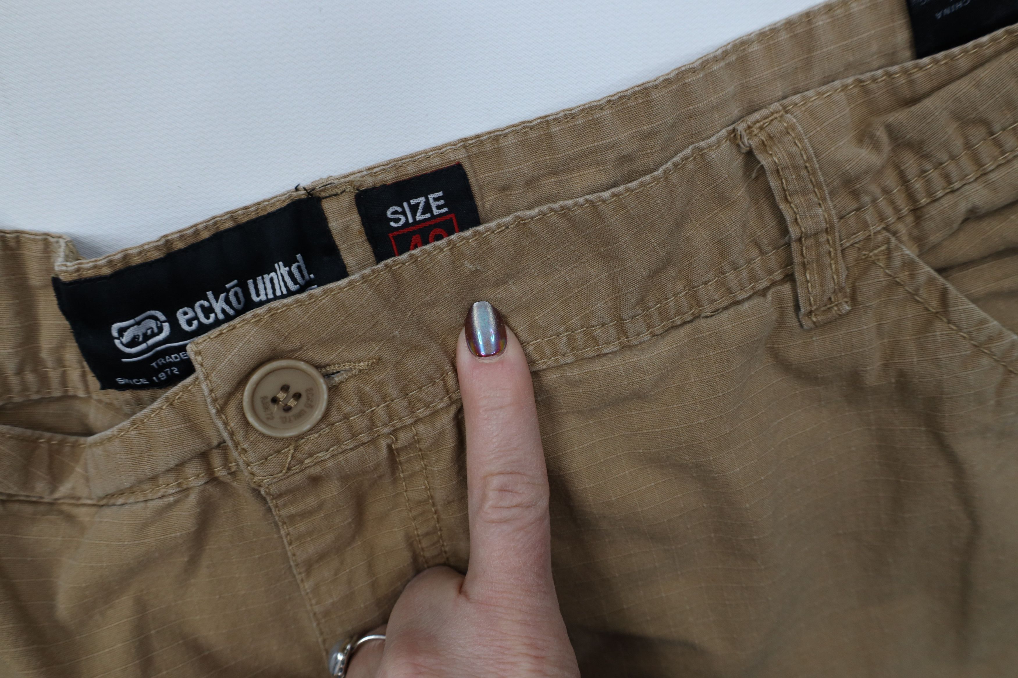 Ecko Unltd. Vintage 90s Y2K Ecko Ripstop Surplus Cargo Shorts Cotton Size US 42 / EU 58 - 6 Thumbnail
