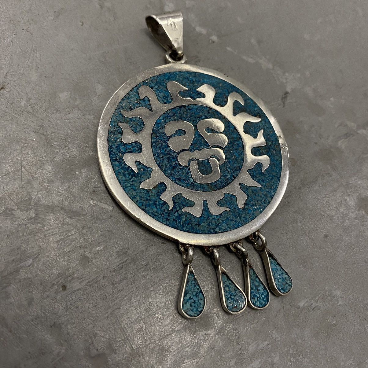 Kapital × Vintage Vintage 70s Navajo Sterling Turquoise Necklace KAPITAL STYLE Size ONE SIZE - 5 Thumbnail