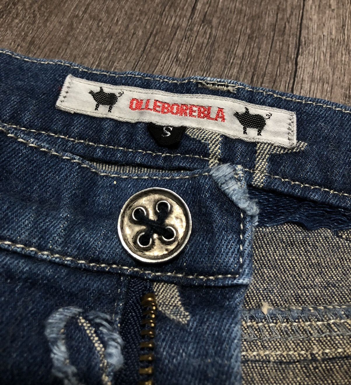 Japanese Brand VINTAGE OLLEBOREBLA STRETCH JEANS FULL PRINT Size 27" / US 4 / IT 40 - 12 Thumbnail