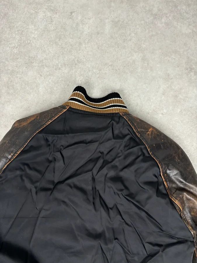 Prada FW2018 Prada Black Leather Varsity Bomber Jacket Size US S / EU 44-46 / 1 - 6 Thumbnail