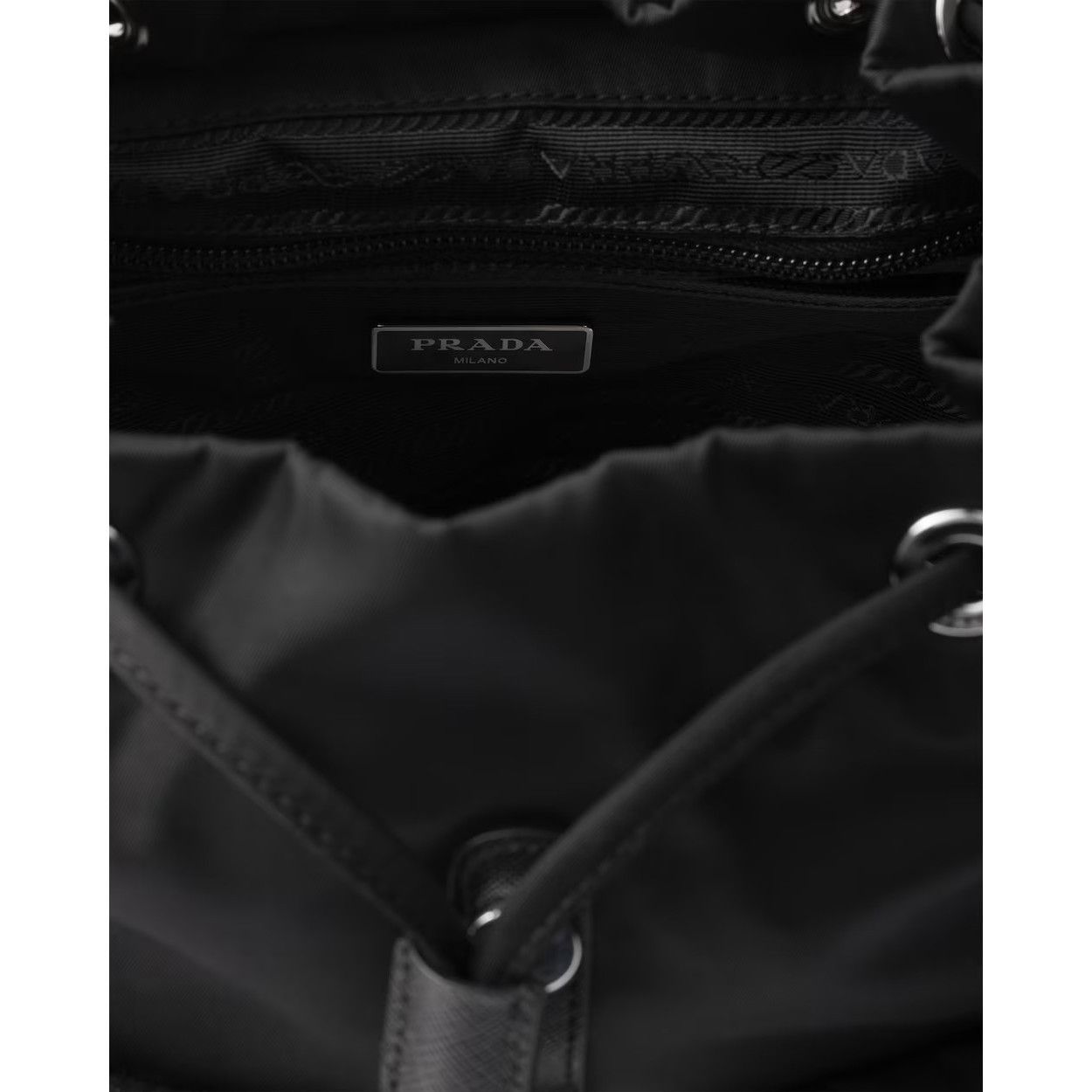 Prada PRADA $2400 Black Re-Nylon Small Backpack New & Authentic Size ONE SIZE - 4 Thumbnail
