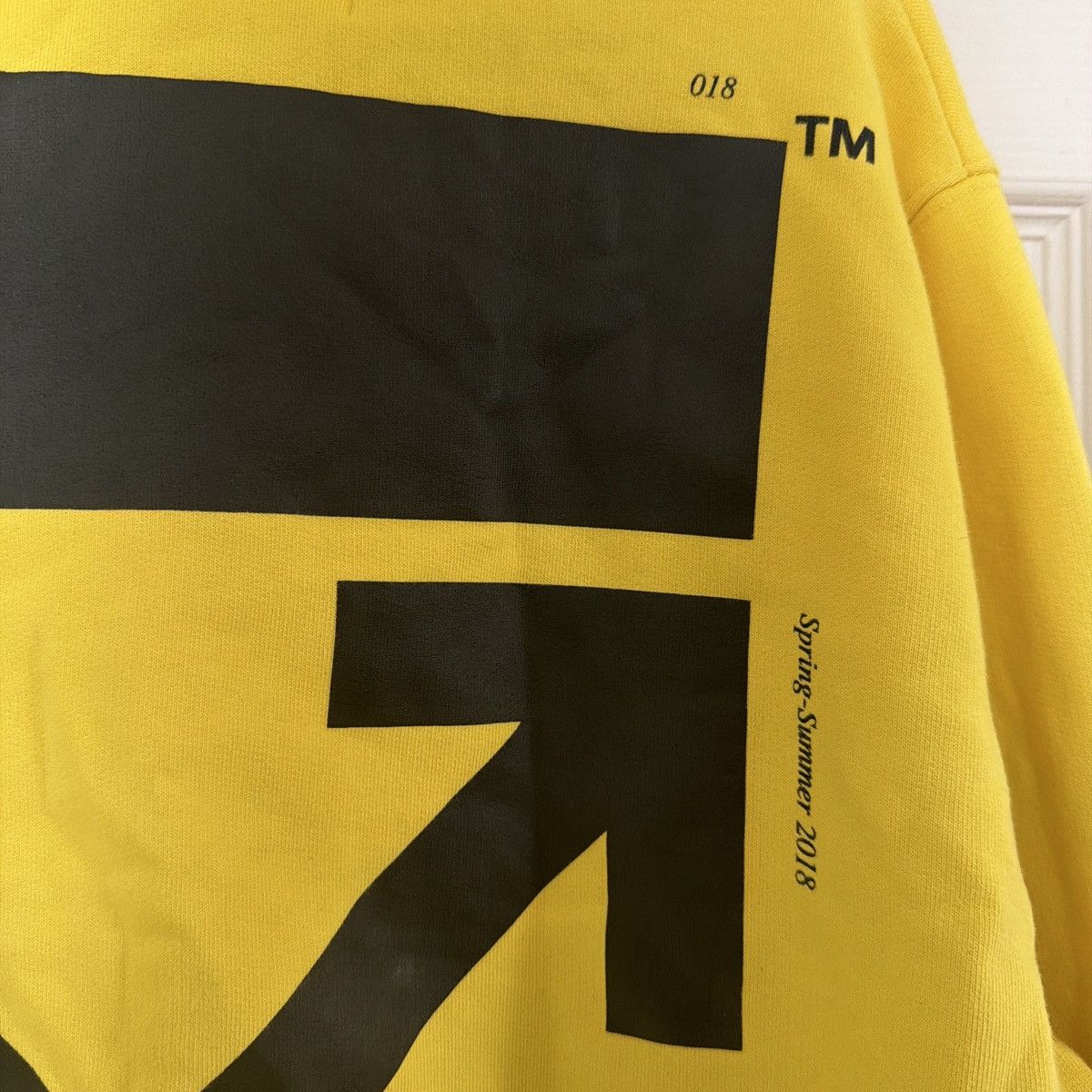 Off-White Off-White c/o Virgil Abloh 2018 Hands Hoodie - Yellow Size US S / EU 44-46 / 1 - 8 Thumbnail