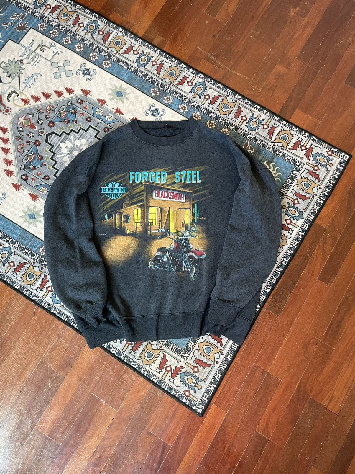 Harley Davidson Vintage Harley Davidson 80‘s Swearter Size US XL / EU 56 / 4 - 1 Thumbnail