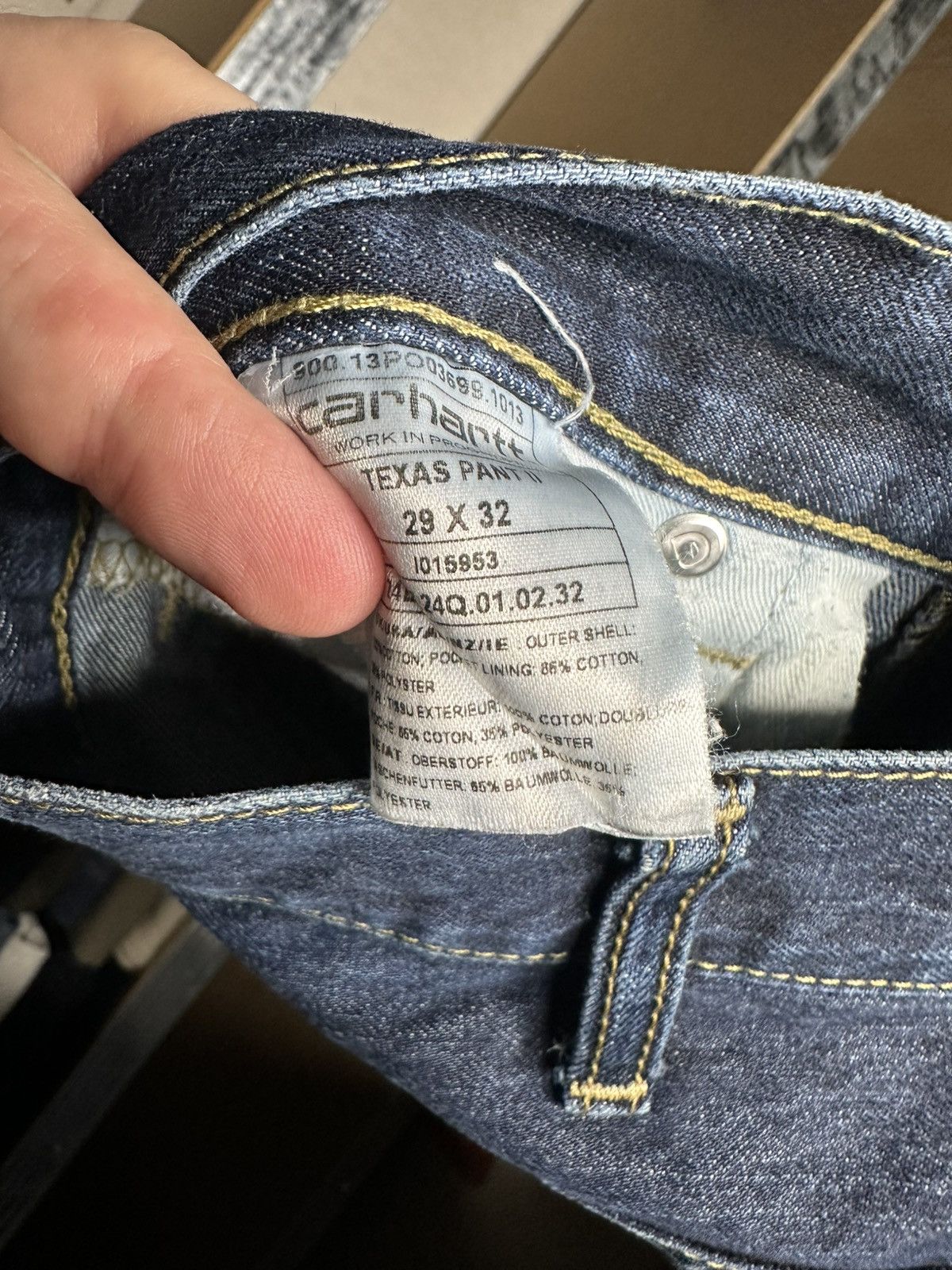 Carhartt Vintage Carhartt WIP Texas Pant Jeans 29x32 Denim Pants Size US 29 - 4 Thumbnail