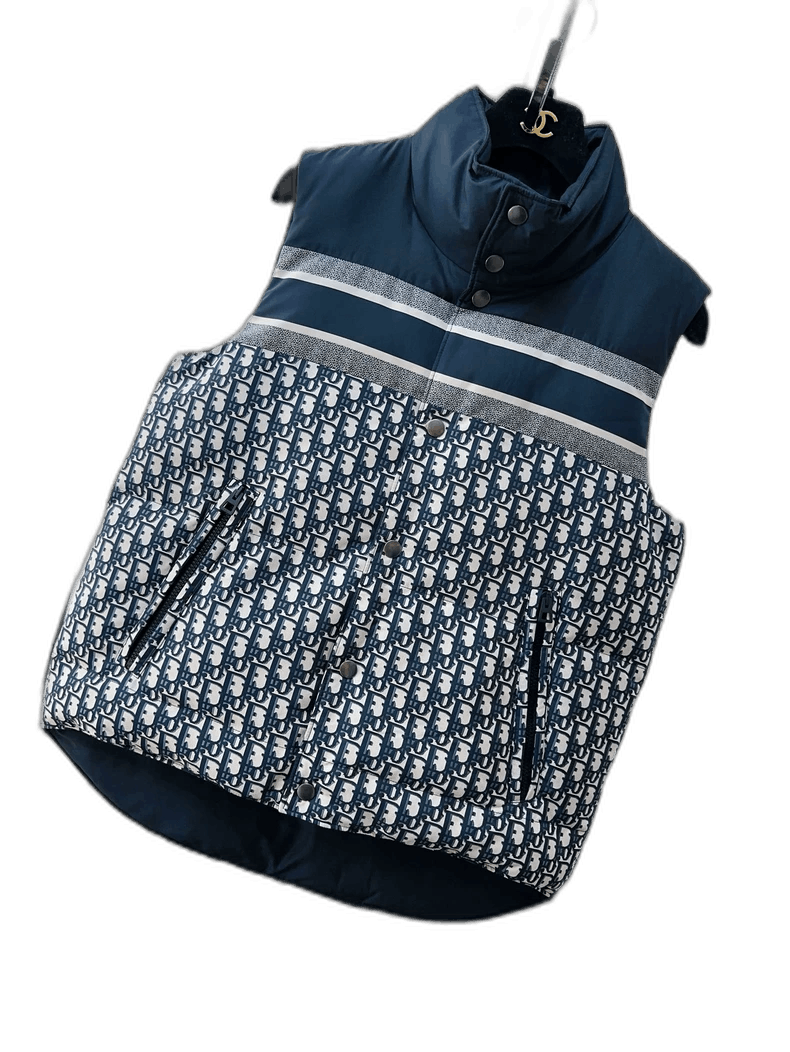 Dior Dior Logo Print Sleeveless Puffer Vest Size XS / US 0-2 / IT 36-38 - 1 Thumbnail