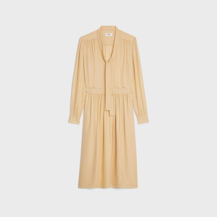 Celine o1w1db10125 2R12L550V Silk Jacquard Lavalliere Dress Size XXS / US 00 / IT 34 - 1 Thumbnail