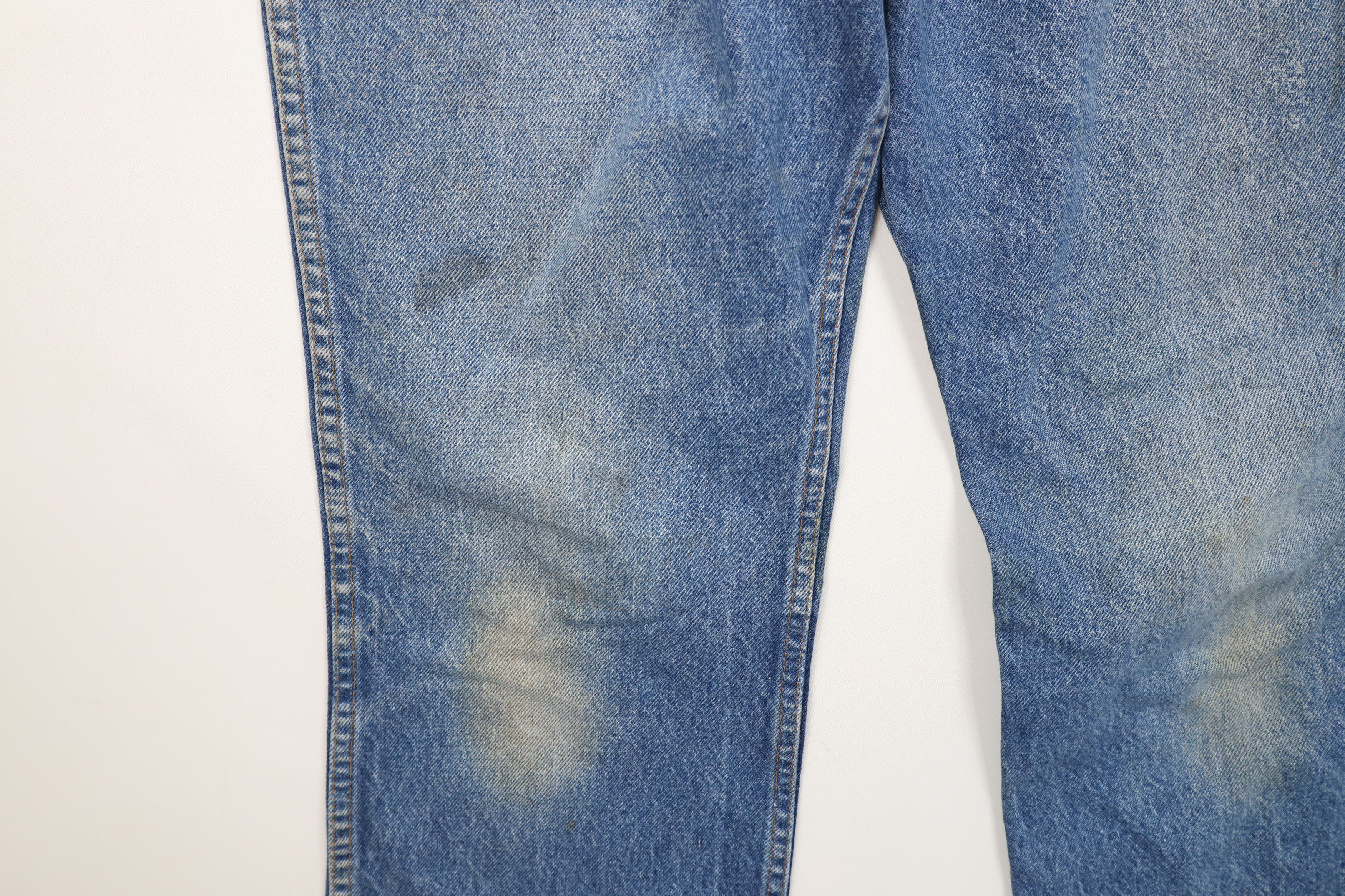 Vintage Vintage 70s Streetwear Flared Wide Leg Denim Jeans Blue USA Size US 34 / EU 50 - 7 Thumbnail