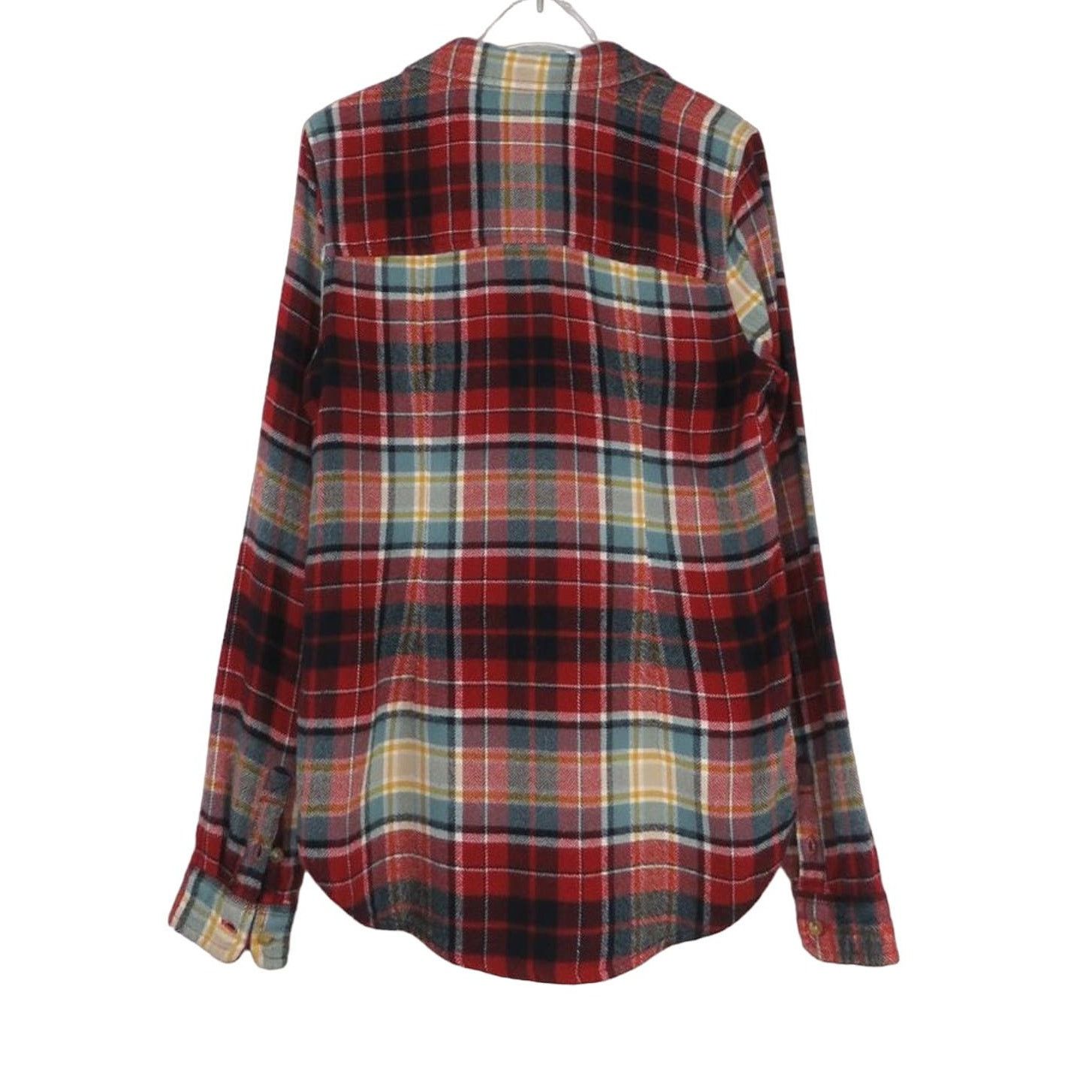 American Eagle Outfitters American Eagle Red Plaid Flannel Button Down Shirt XS Size XS / US 0-2 / IT 36-38 - 2 Thumbnail