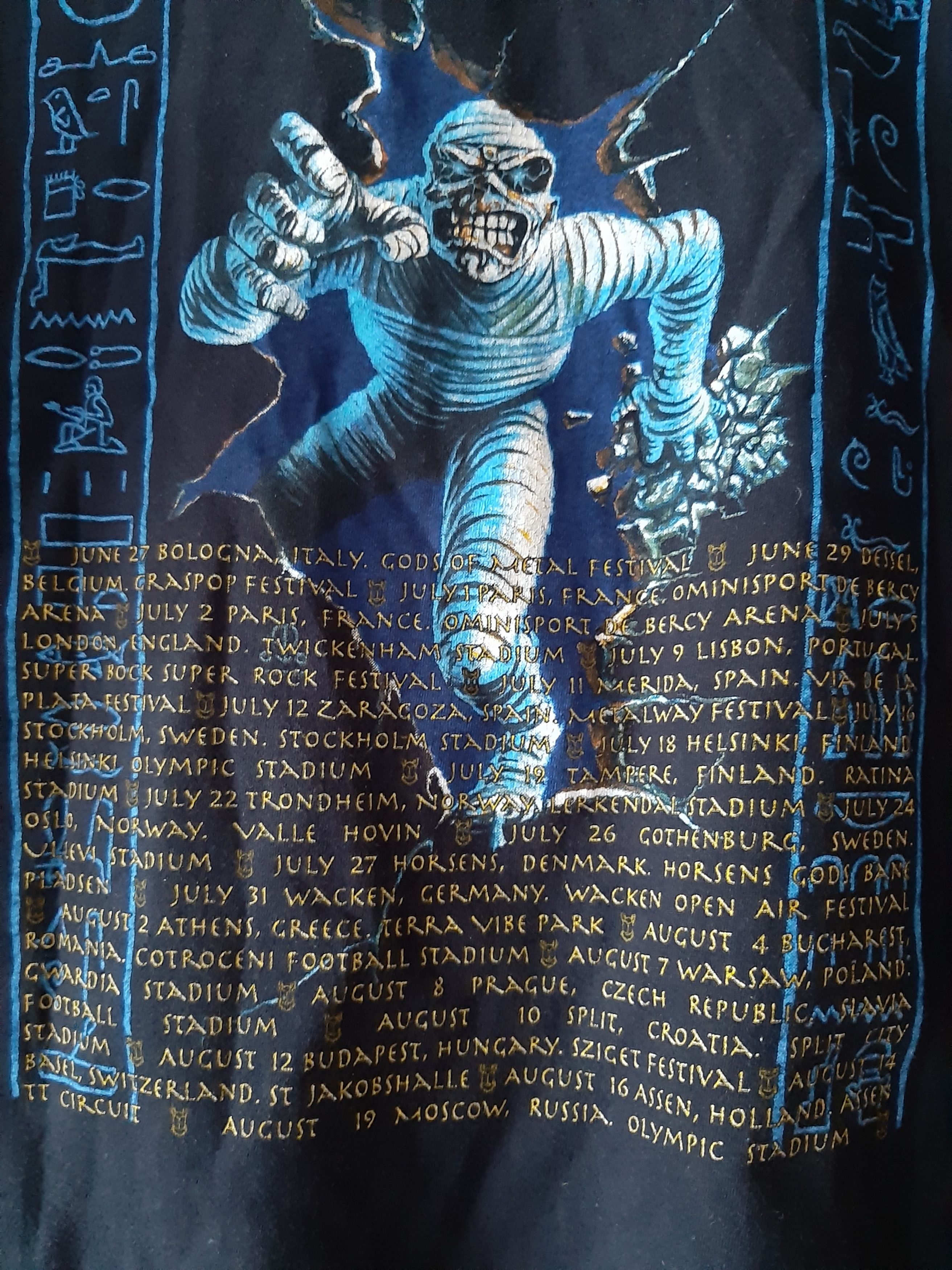 Fruit Of The Loom × Vintage Iron Maiden 2008 Somewhere Back In Time World Tour shirt Size US L / EU 52-54 / 3 - 4 Thumbnail