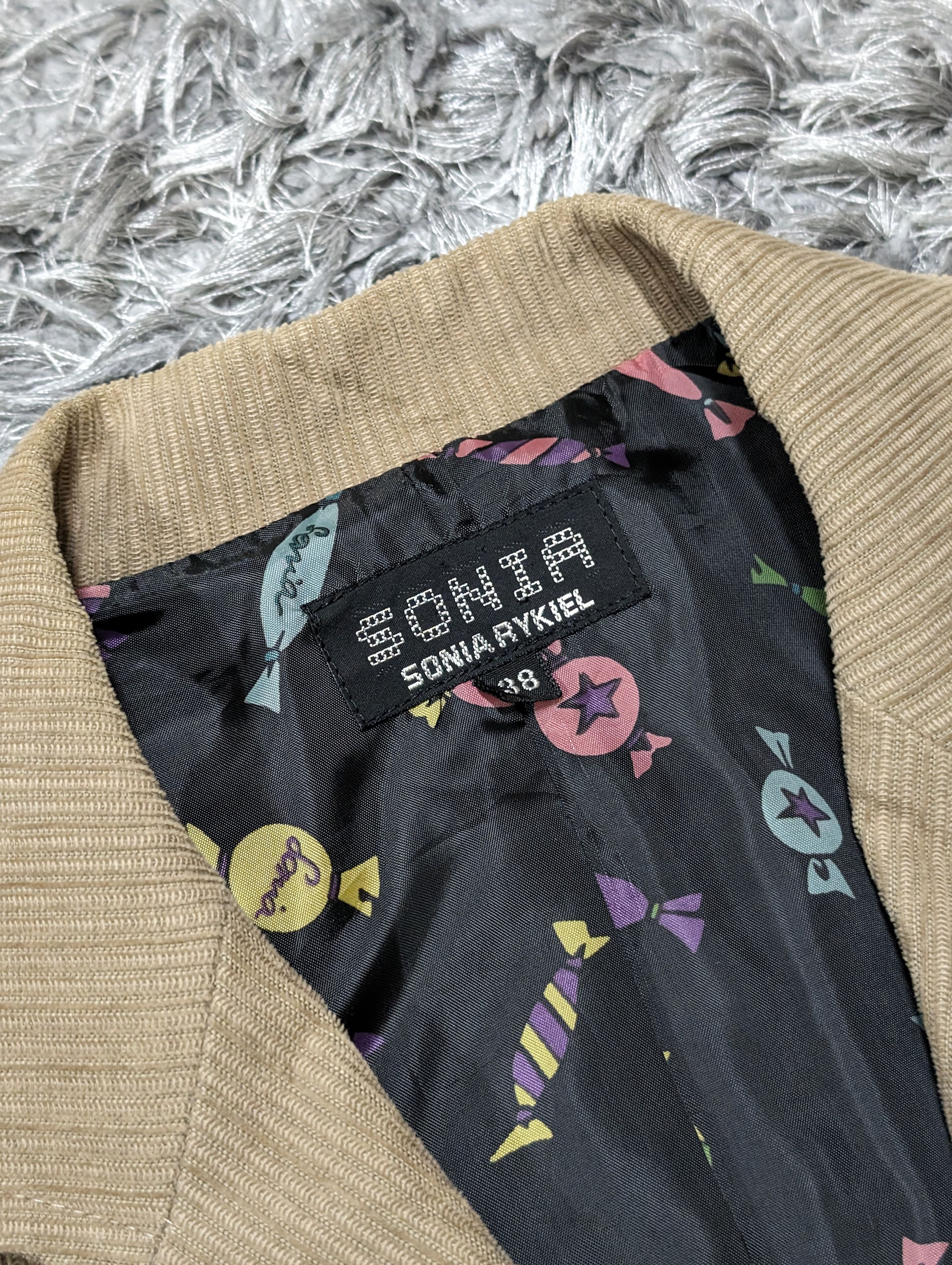 Sonia Rykiel Sonia by Sonia Rykiel Single Button Stripe Jacket Coat Size S / US 4 / IT 40 - 9 Thumbnail