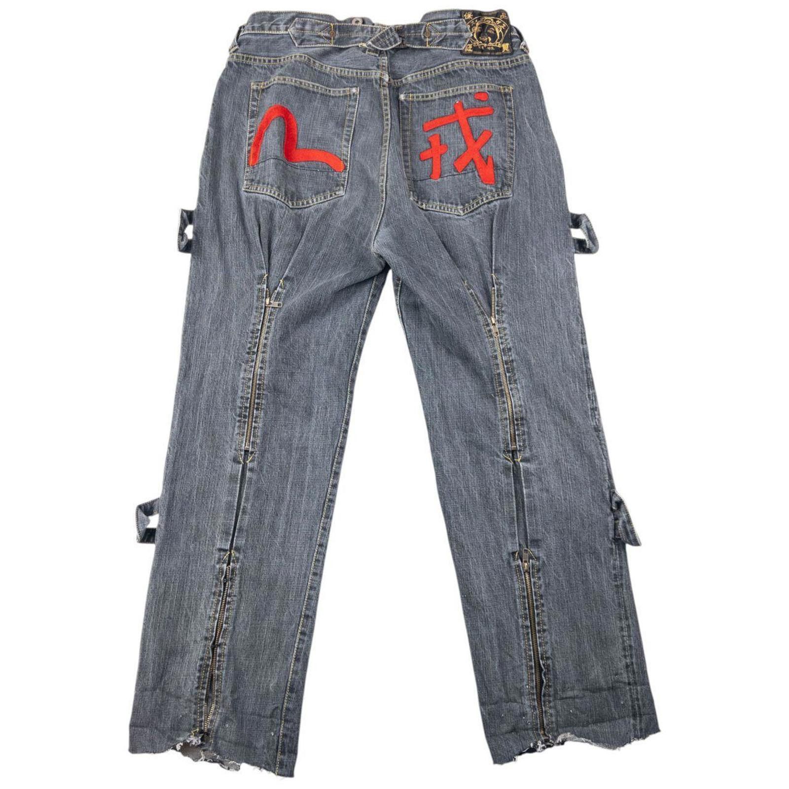 Evisu Vintage Evisu Gull Bondage Zip Japanese Denim Jeans Size W33 Size US 33 - 1 Thumbnail