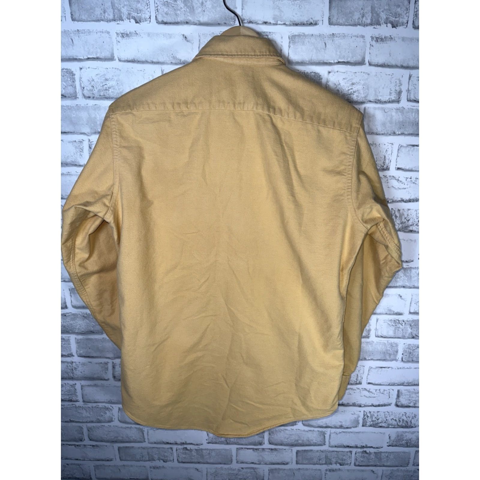 Vintage VINTAGE gokey Button Up SHIRT MN USA MENS Yellow Cotton Chamois Flannel Heavyweight Pockets Long Sleeve Button-Up, Casual, Fall, Spring, Winter Mens Size US M / EU 48-50 / 2 - 6 Thumbnail