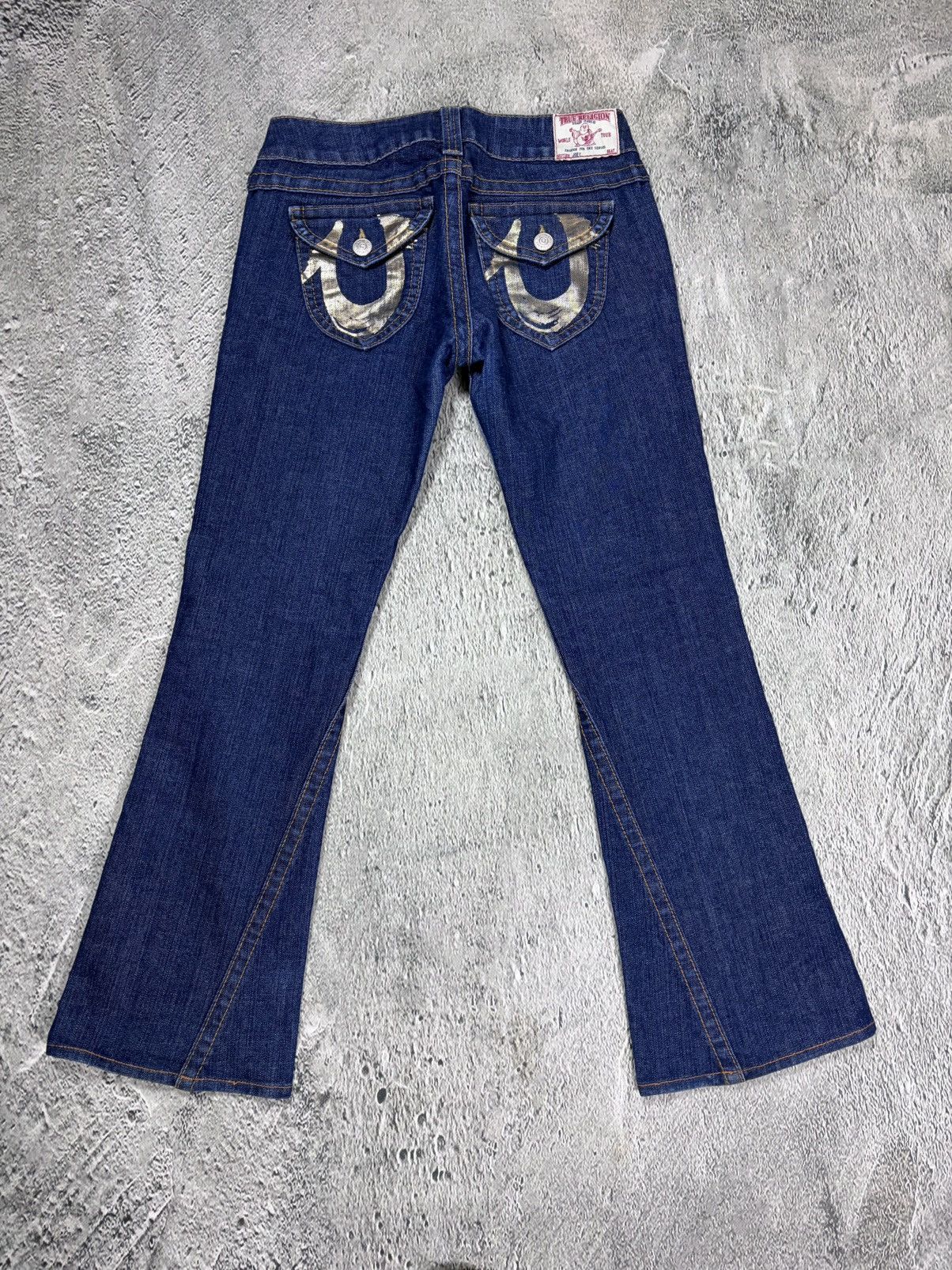 True Religion True Religion jeans Flared bootcut navy silver blue painted Size 28" / US 6 / IT 42 - 1 Thumbnail