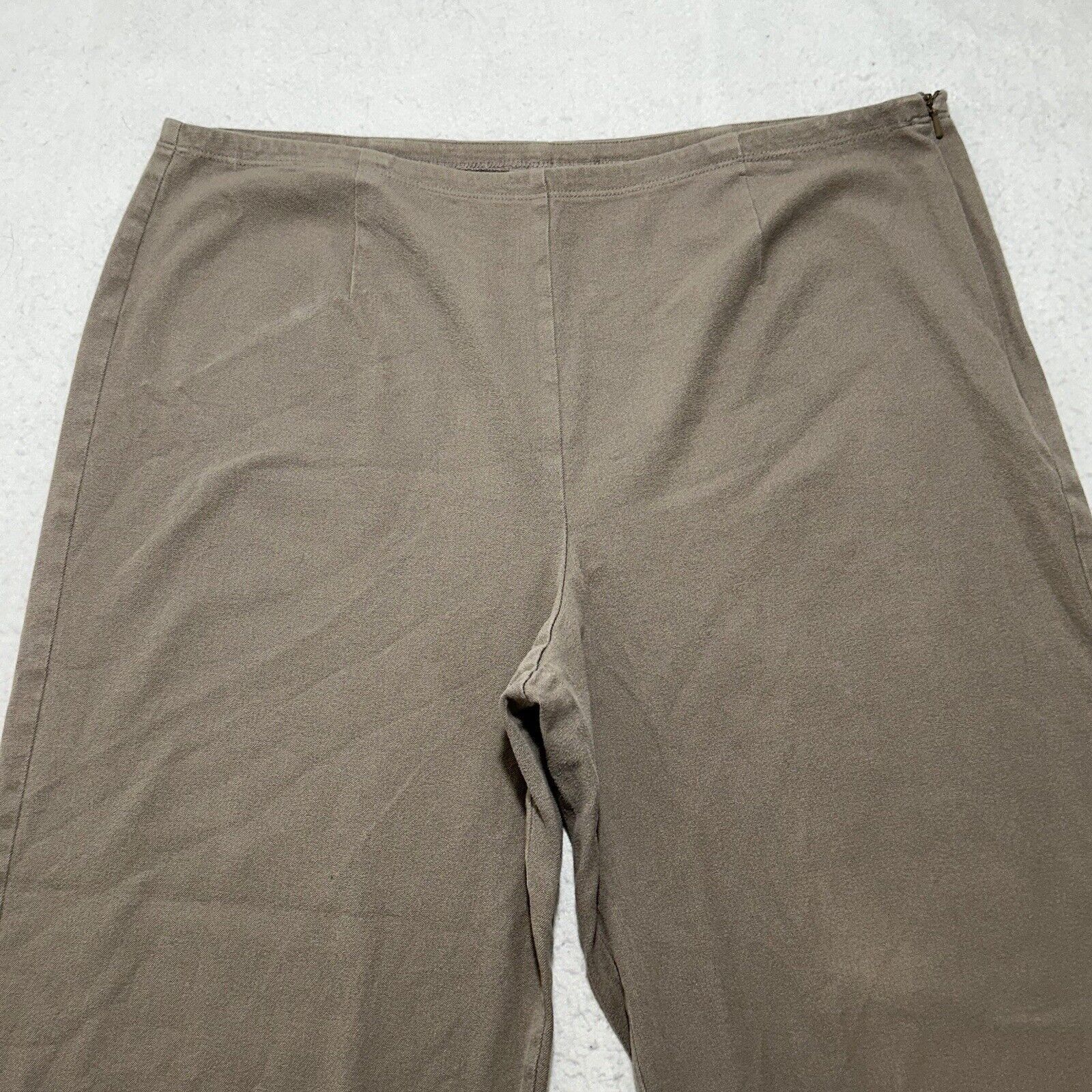Chicos Chico's Design Large Brown High Rise Capri Pants (34x21) Size 34" / US 12 / IT 48 - 2 Thumbnail