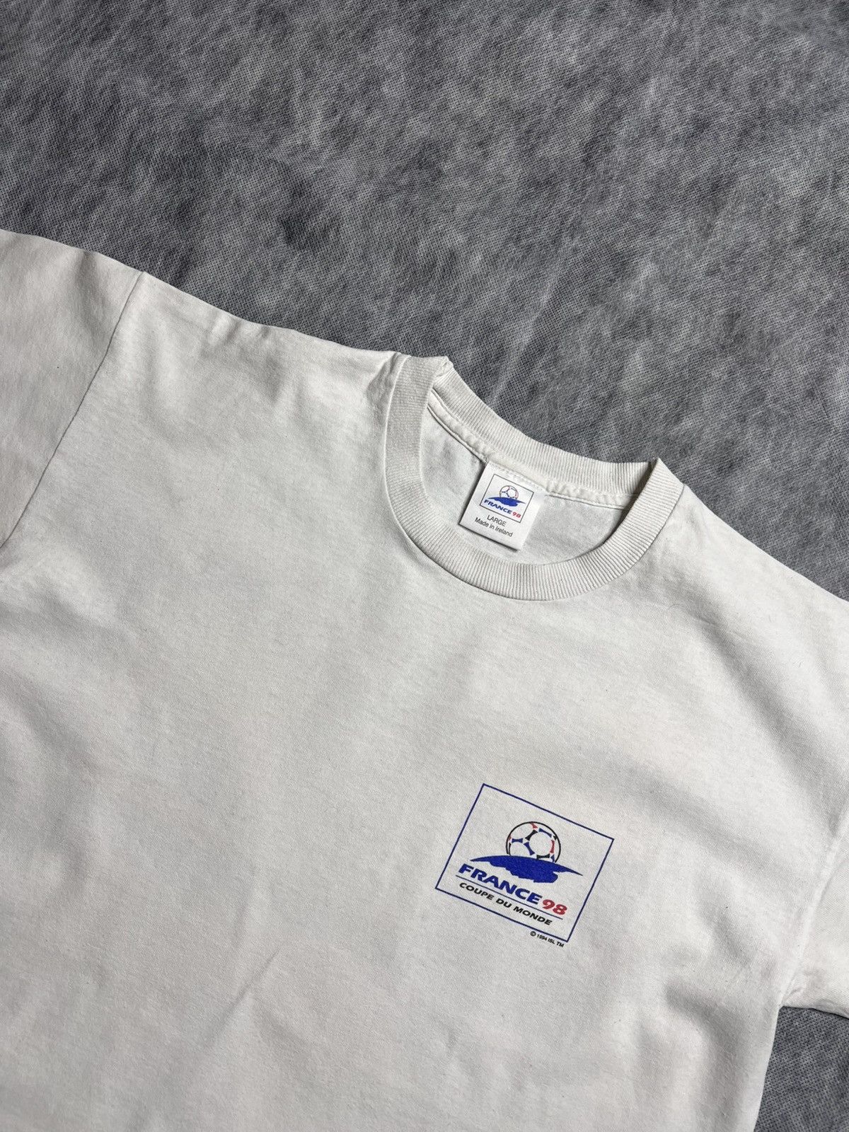 Vintage 1994 France 98 World Cup Vintage T-shirt Size US L / EU 52-54 / 3 - 5 Thumbnail
