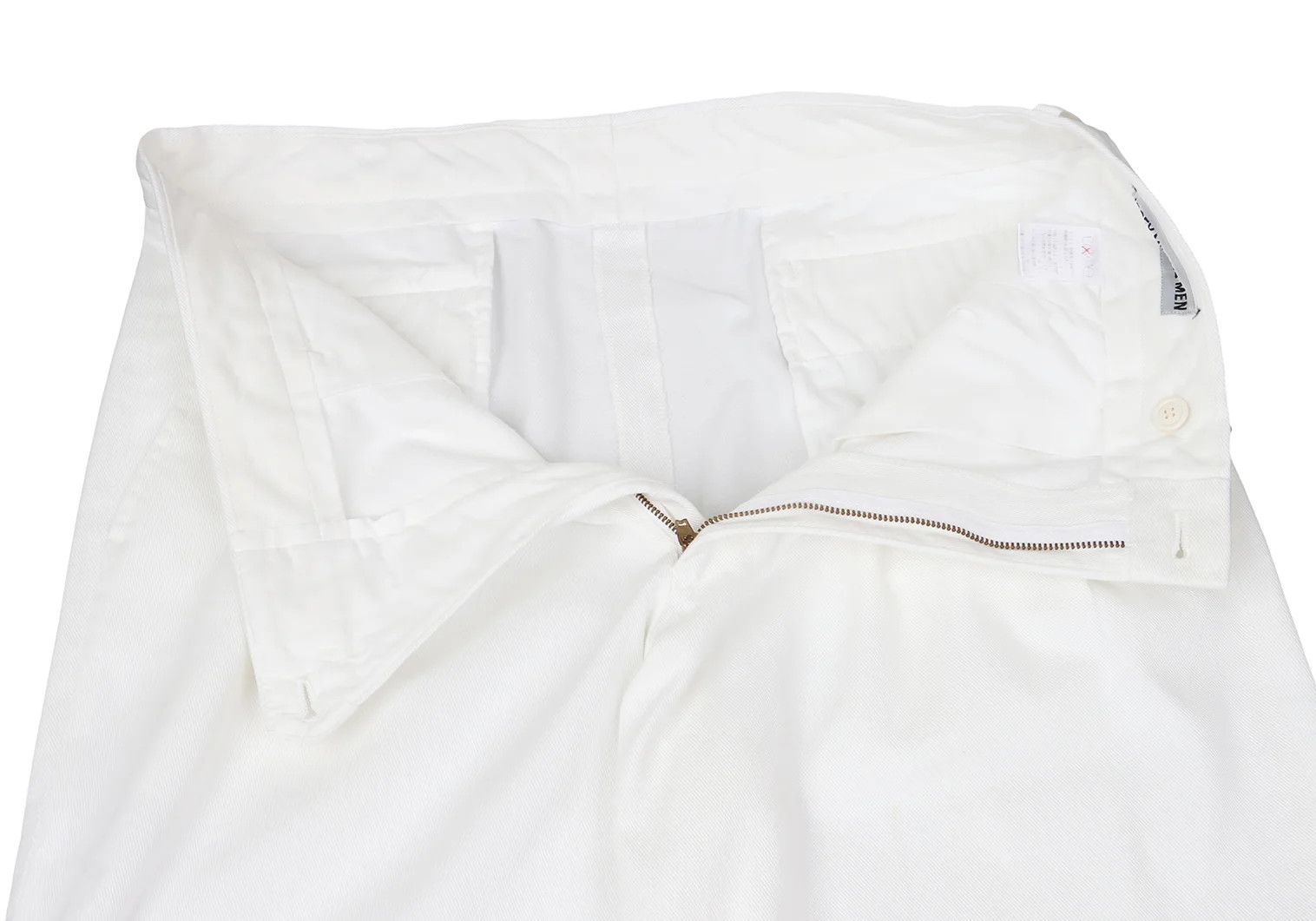 Issey Miyake Cotton Two-Tuck Pants in Off White, Size XL Size US 38 / EU 54 - 9 Thumbnail