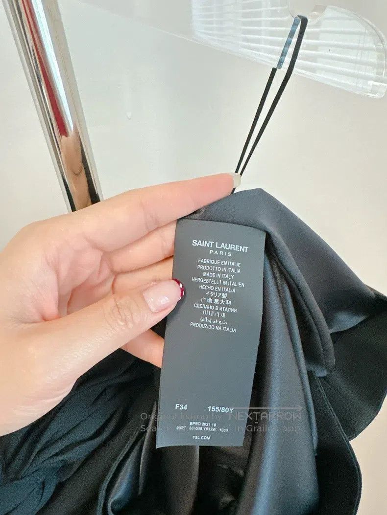 Saint Laurent Paris Saint Laurent Paris Black Tube Dress Size XXS / US 00 / IT 34 - 4 Thumbnail