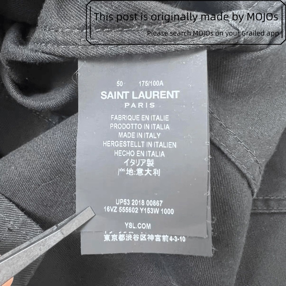 Saint Laurent Paris Sz 50 Saint Laurent Paris 19SS Patches Military Jacket mojos Size US M / EU 48-50 / 2 - 7 Thumbnail