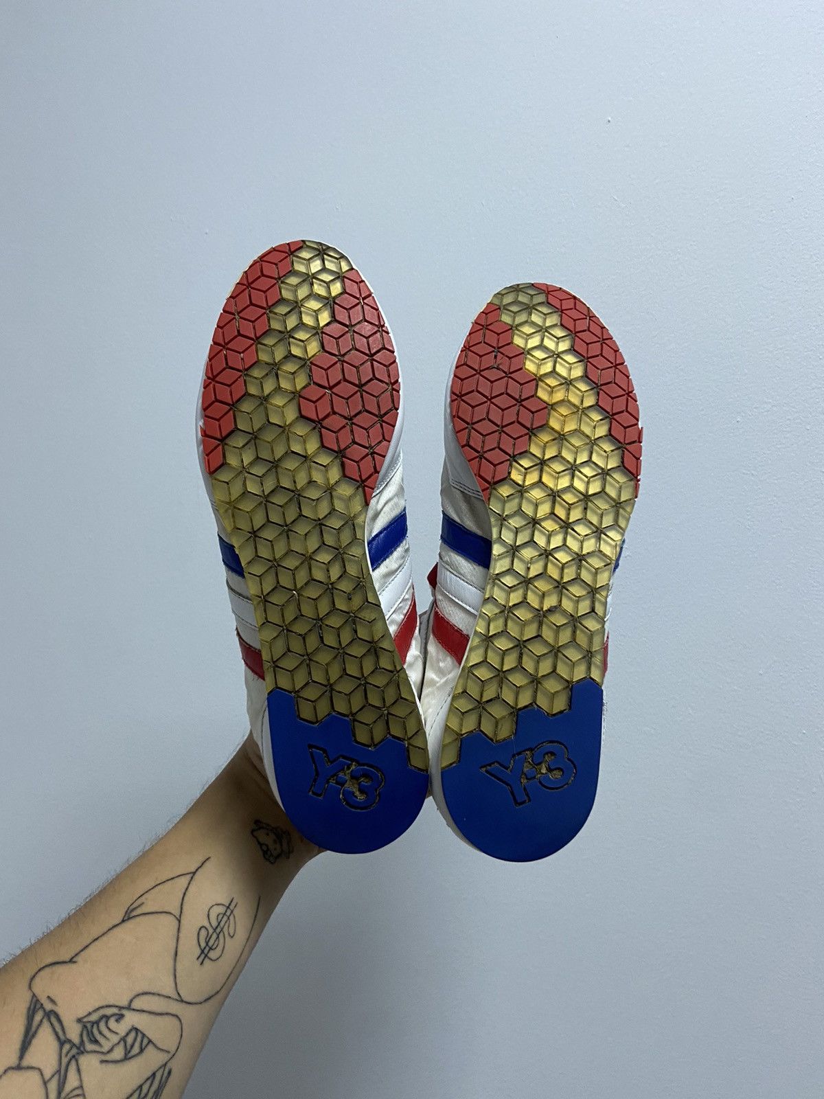 Vintage × Y-3 × Yohji Yamamoto Y 3 Yohji Yamamoto Vintage Leather Sneakers France Japanese Size US 8.5 / EU 41-42 - 7 Thumbnail