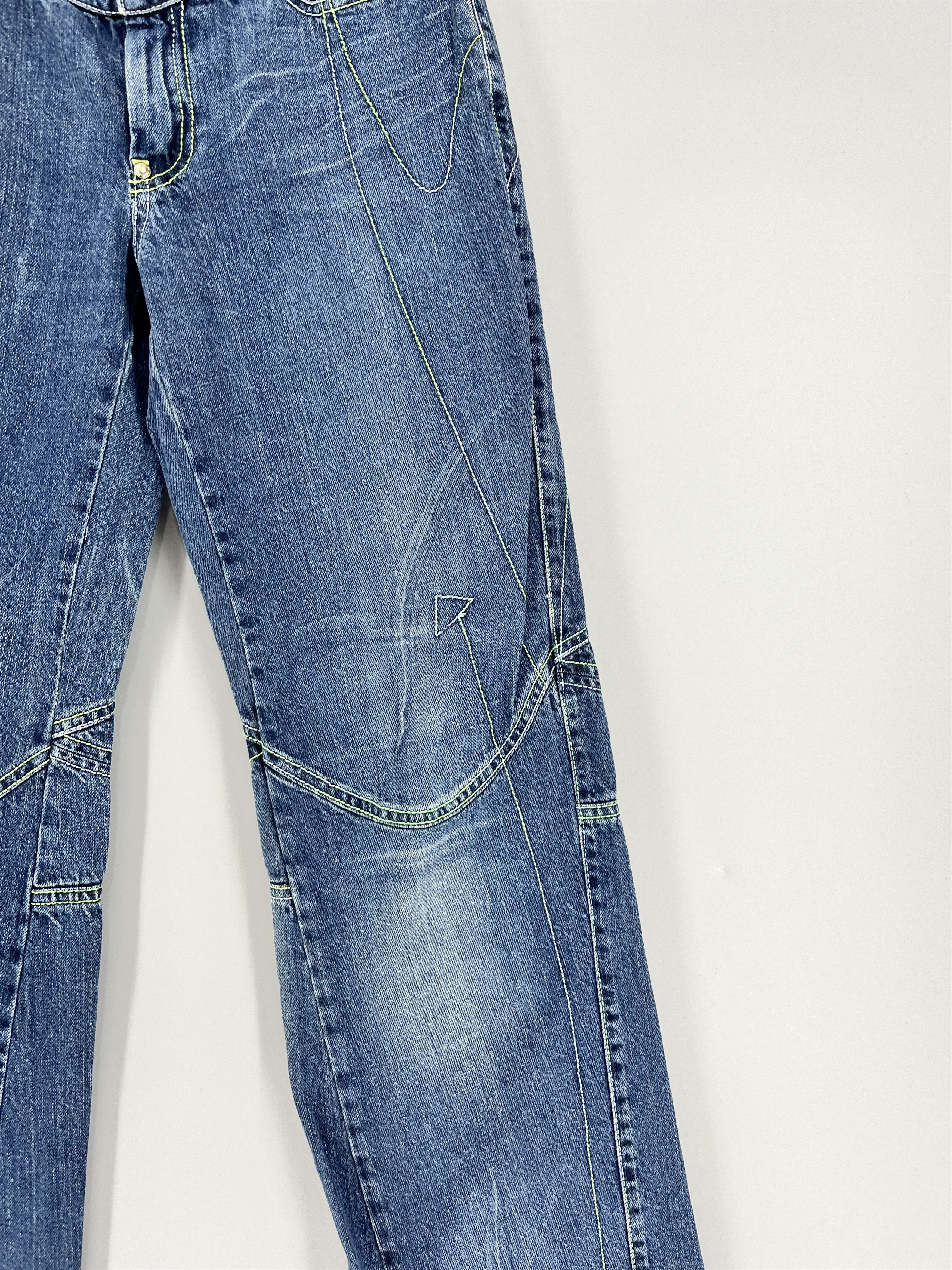 Versace Vintage VERSACE JEANS COUTURE Line Low-Rise Y2k Denim Pants Size 26" / US 2 / IT 38 - 5 Thumbnail
