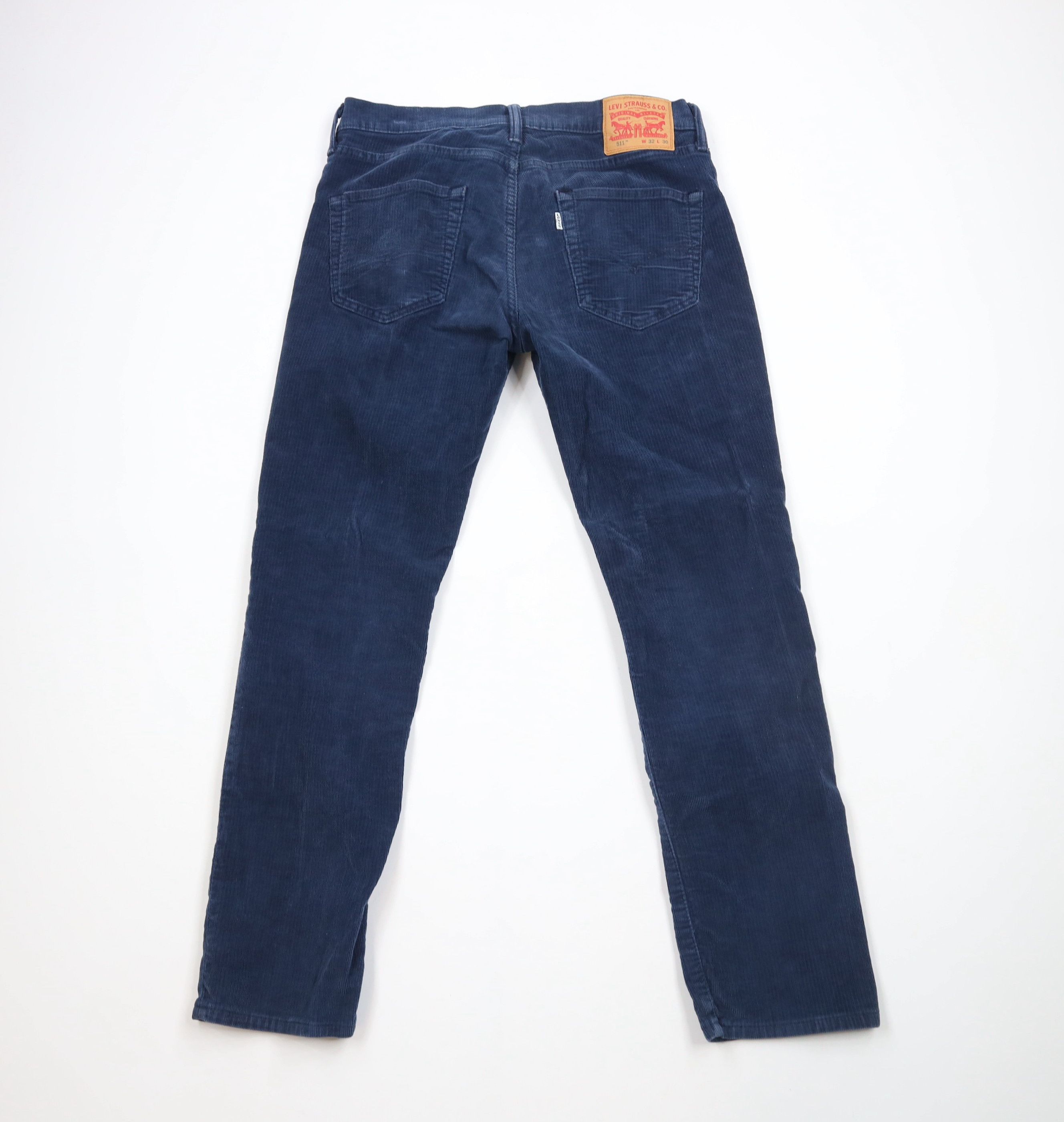 Levi's × Vintage Vintage Y2K Levis 511 Slim Fit Corduroy Chino Pants Blue Size US 32 / EU 48 - 11 Thumbnail