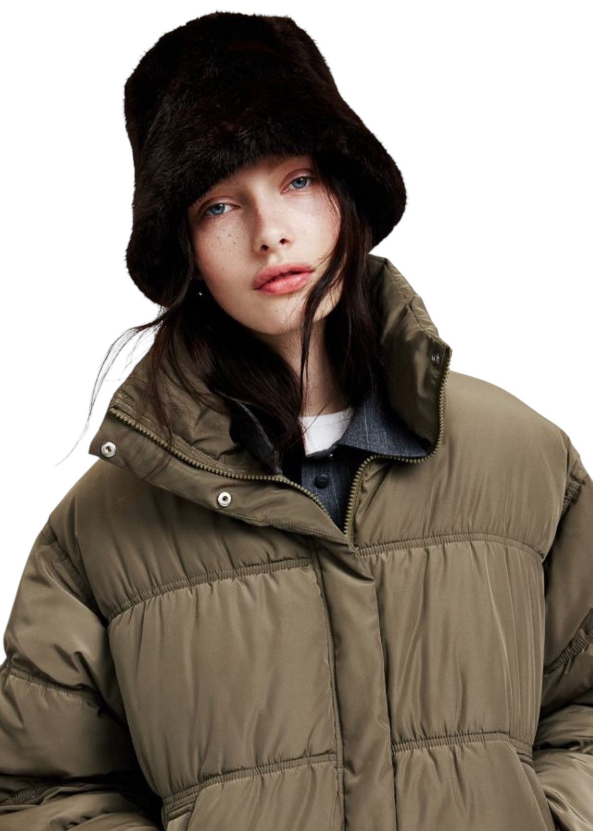 H&M H&M fluffy bucket hat fur unisex Size ONE SIZE - 2 Thumbnail
