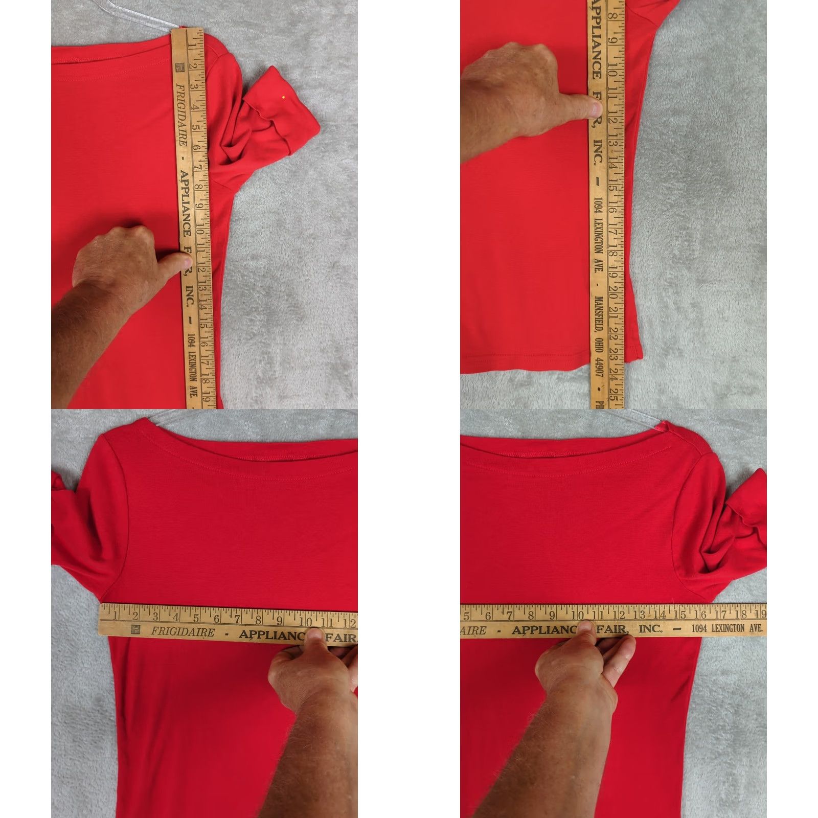 Ralph Lauren Lauren Ralph Lauren Red Cotton Stretch Boatneck Tee M Nautical Rolled Sleeve Women Size M / US 6-8 / IT 42-44 - 8 Thumbnail