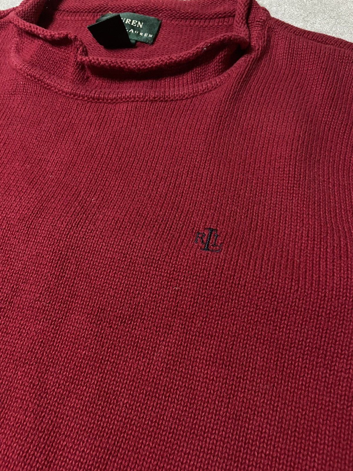 RRL Ralph Lauren Vintage Navy Ralph Lauren Polo Sweater USA College Size US L / EU 52-54 / 3 - 9 Thumbnail