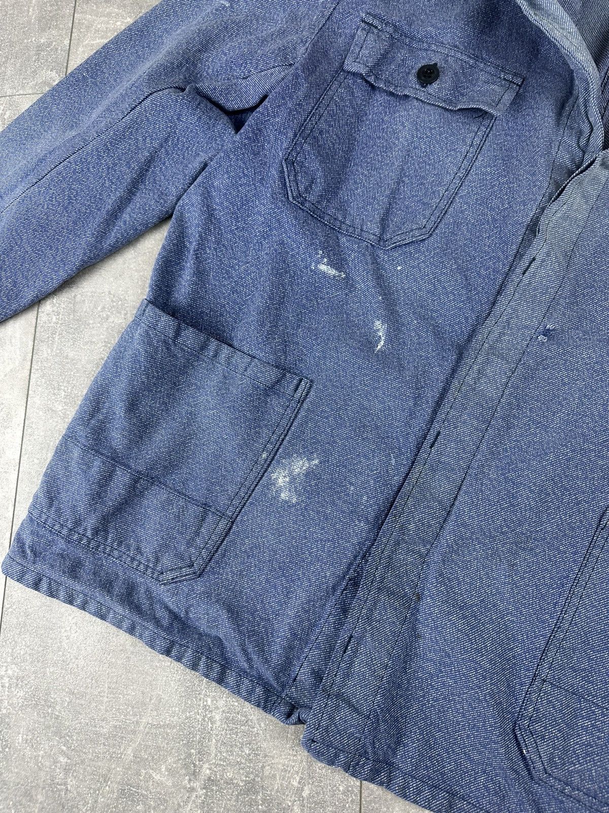 Le Laboureur Vintage Retro 70S Fischer Pecheur WorkWear Chore Jacket Size US L / EU 52-54 / 3 - 3 Thumbnail