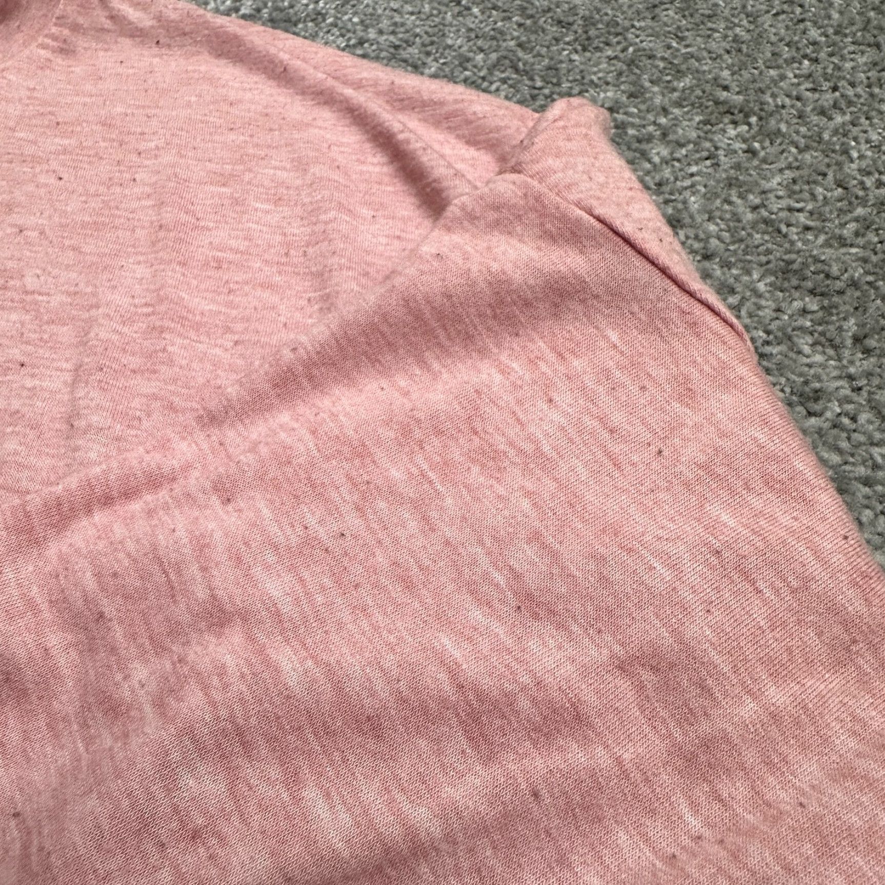Bell Unbranded Blouse Women M Pink 3/4 Sleeve V-Neck Knit Cotton Nylon Size M / US 6-8 / IT 42-44 - 4 Thumbnail
