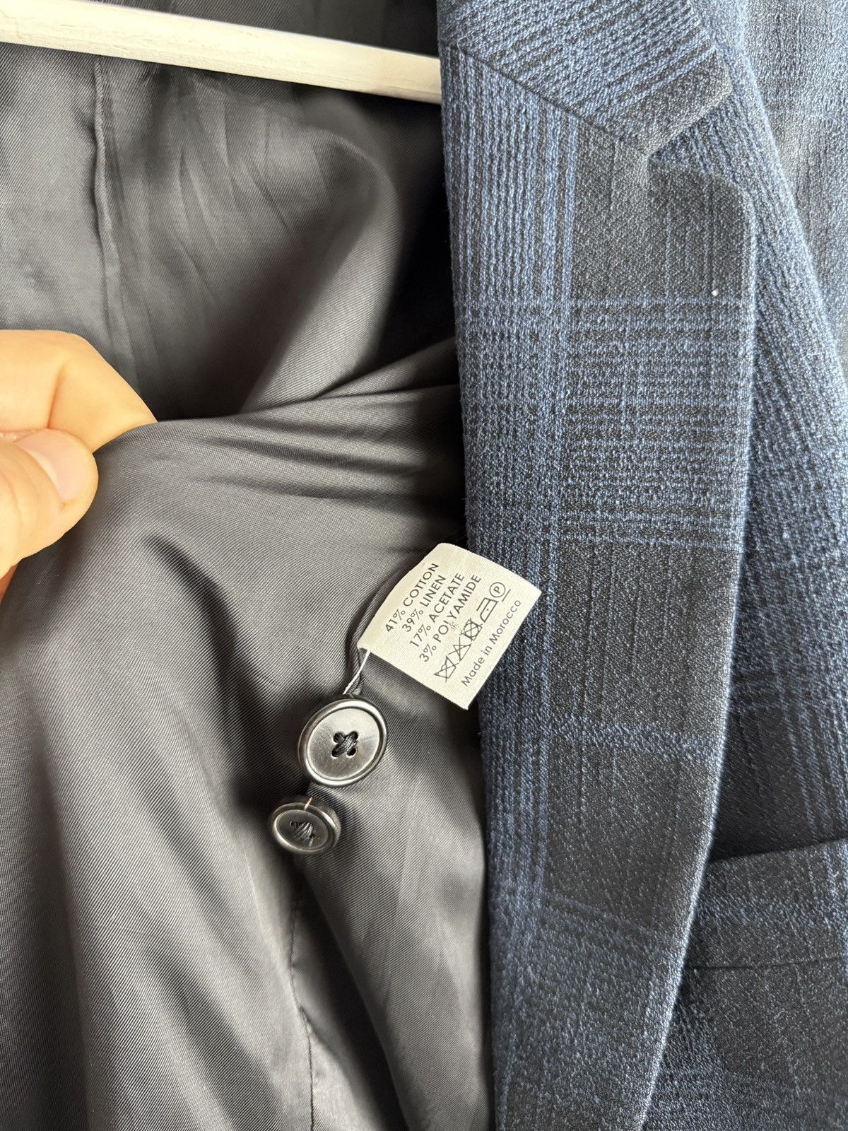 Designer × Dries Van Noten Dries Van Noten linen checked blazer jacket IT40 designer y2k Size S / US 4 / IT 40 - 4 Thumbnail