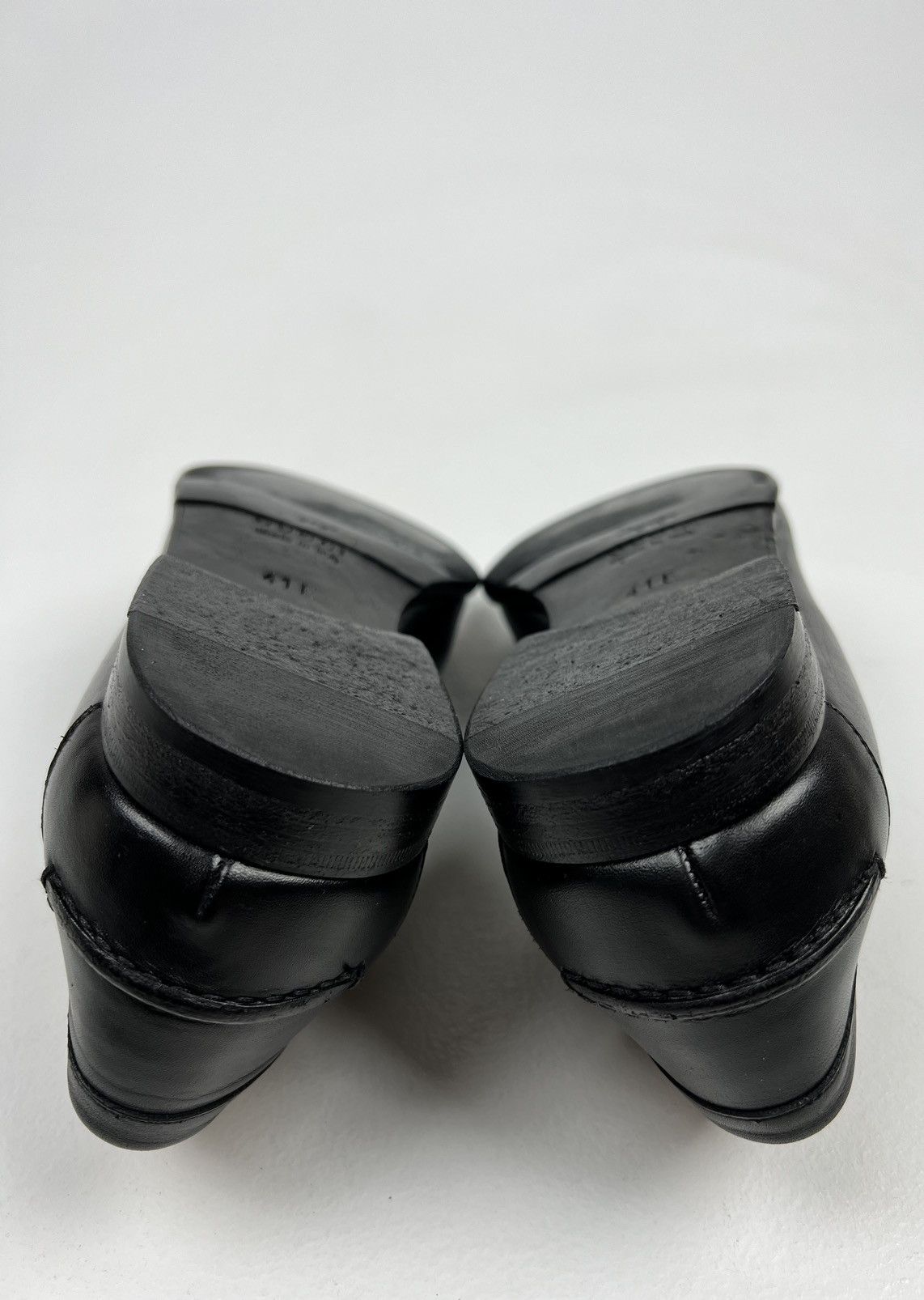 Gucci GUCCI Loafers Leather GG Monogram Canvas Embossed Logo Black Size US 7.5 / EU 40-41 - 14 Thumbnail