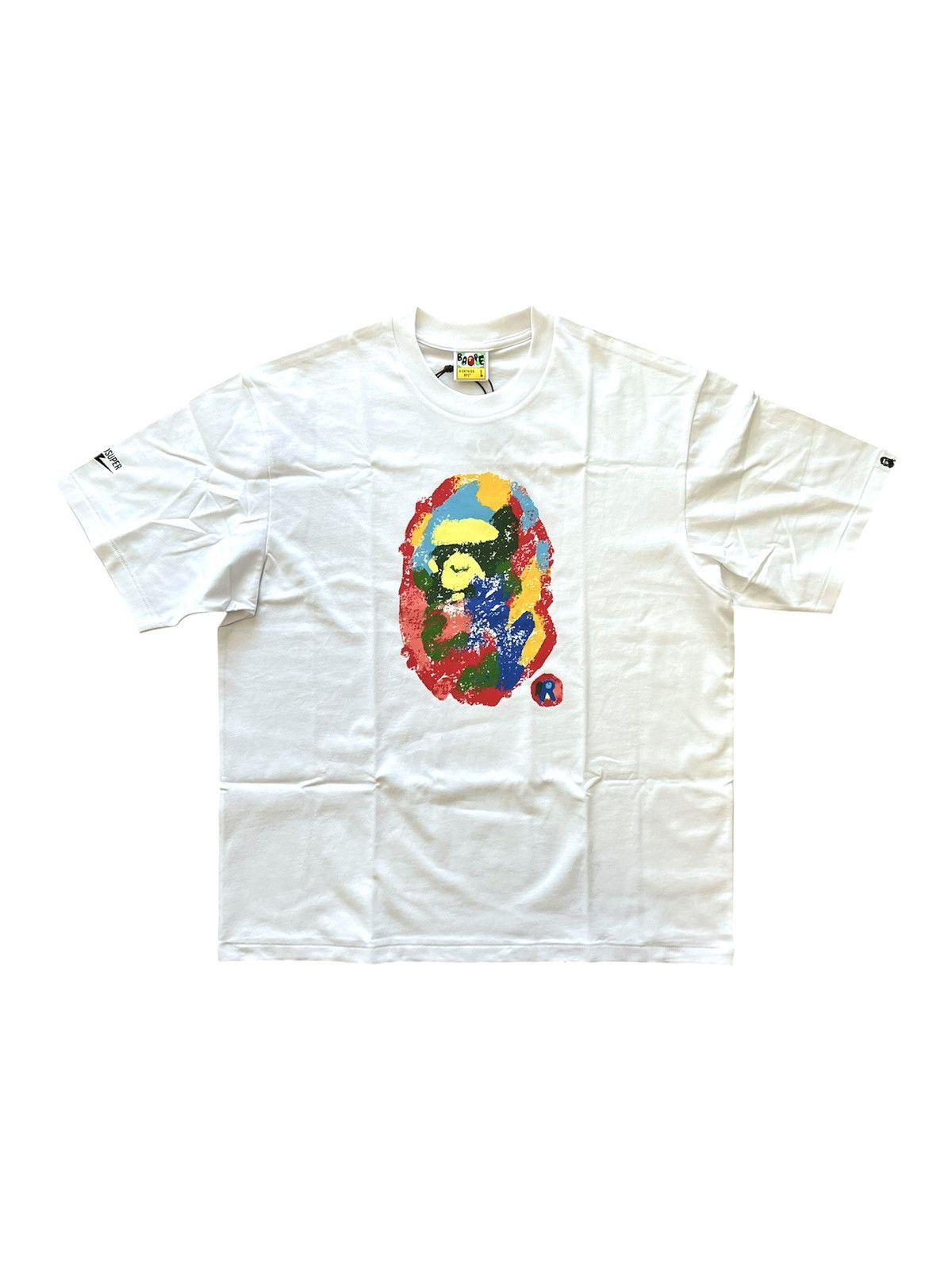 Bape × KidSuper BAPE x KIDSUPER Painting Ape Head Tee | Grailed