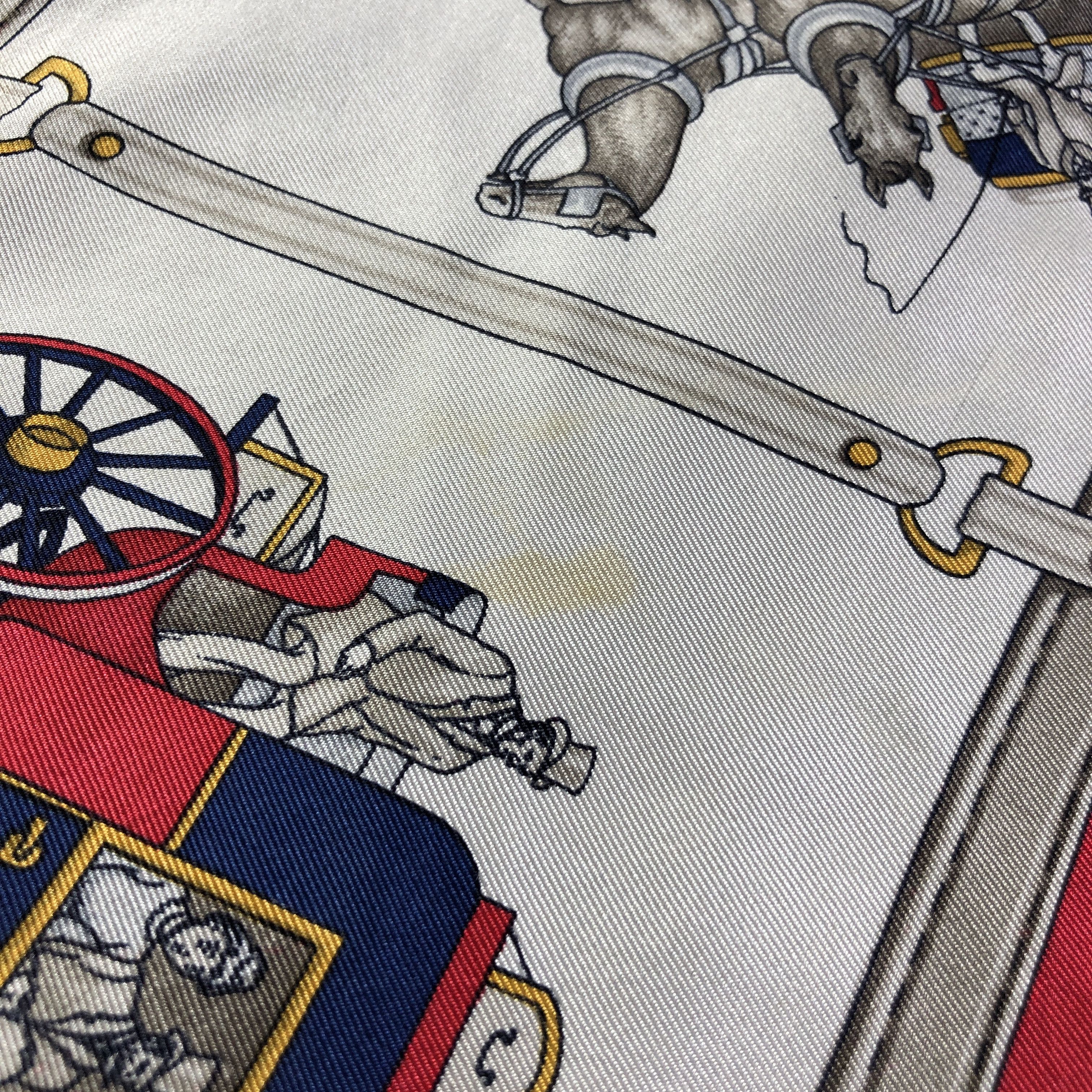 Japanese Brand Classic Carriage Hand Rolled Silk Scarf M1019 Size ONE SIZE - 14 Thumbnail